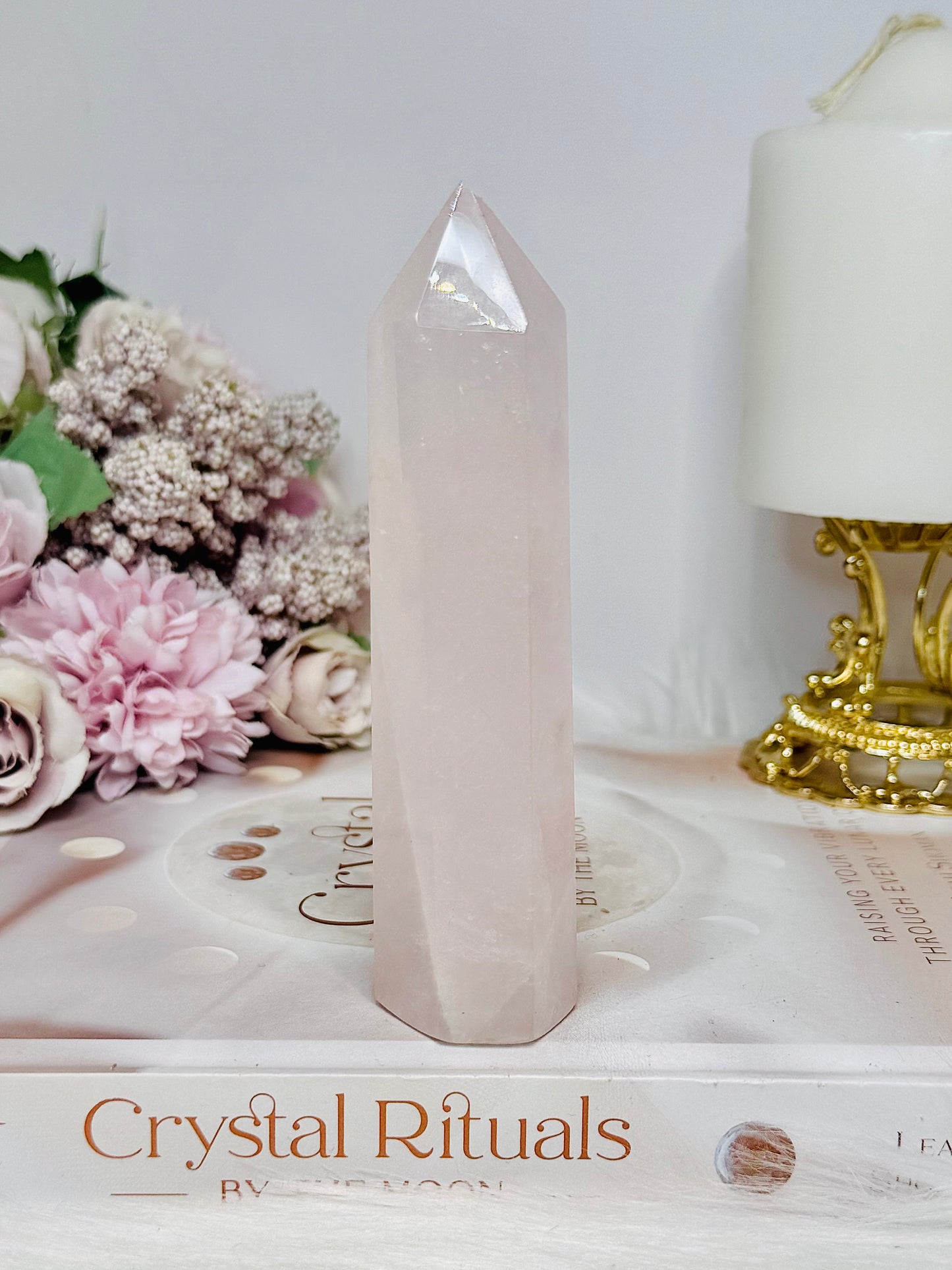 Rose Quartz Tower 12cm