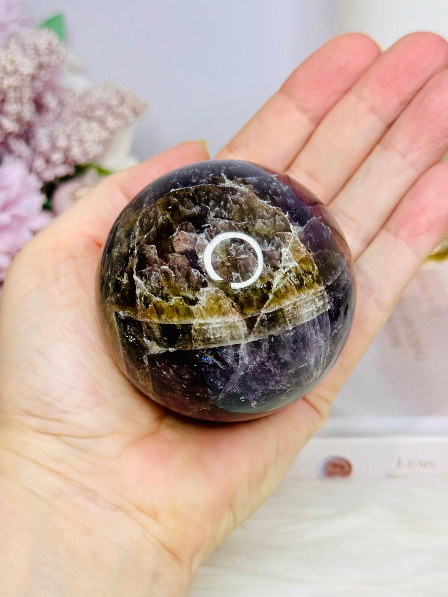 Rare Super Seven Sphere on Stand From Brazil Large 355g