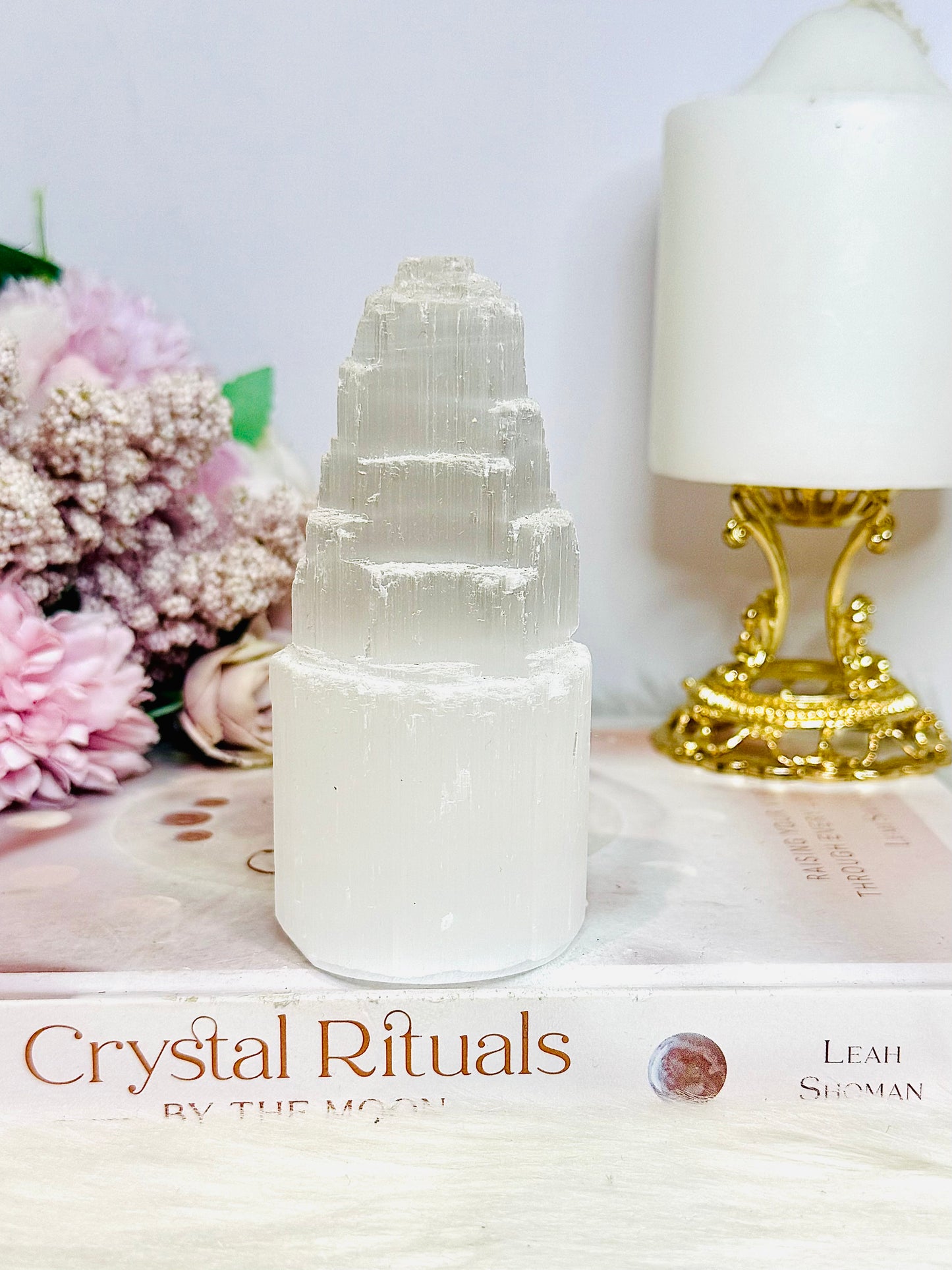 Selenite Tower 11cm