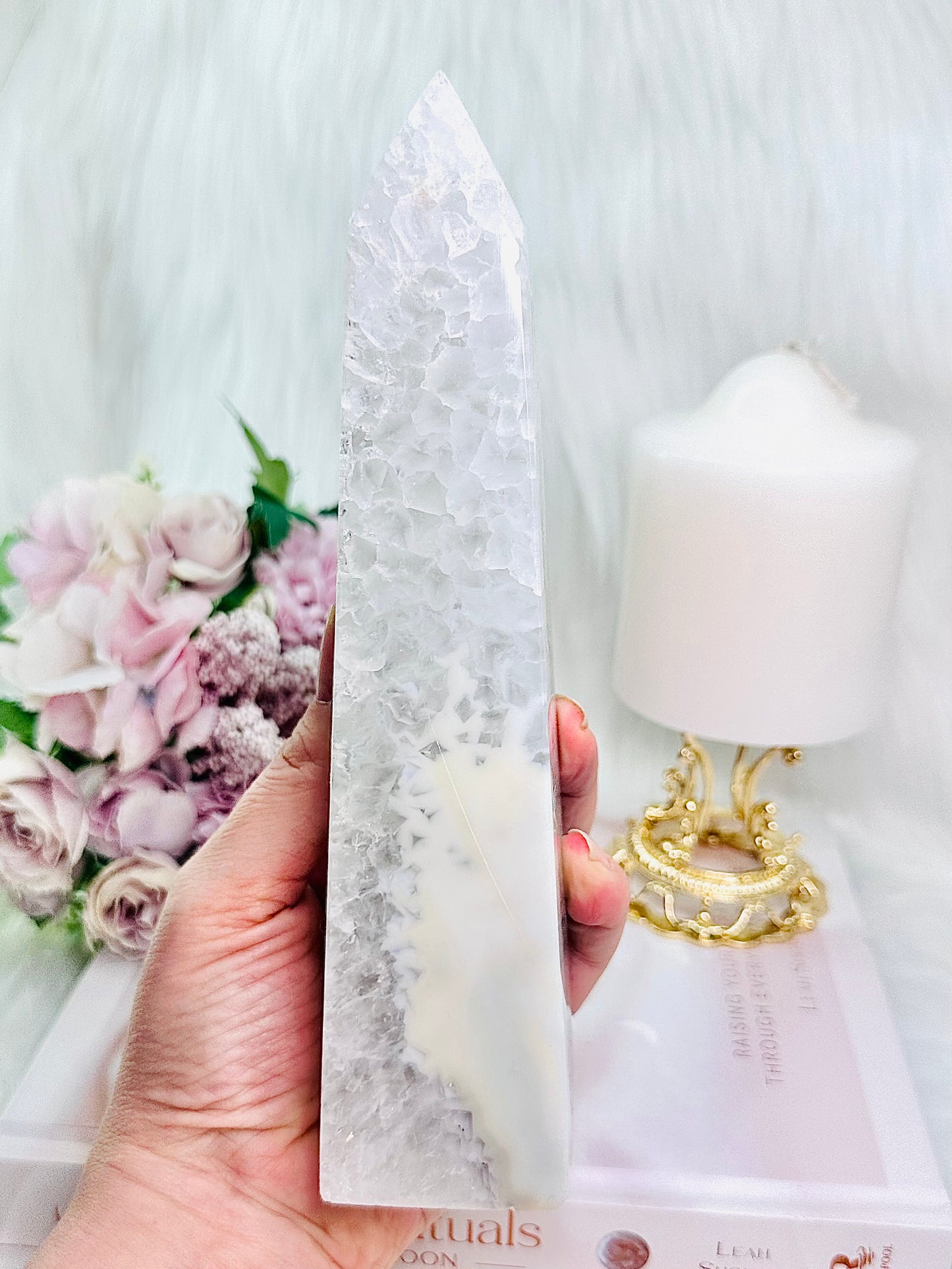 ⚜️ SALE ⚜️ Large 20cm Agate Tower | Obelisk From Brazil