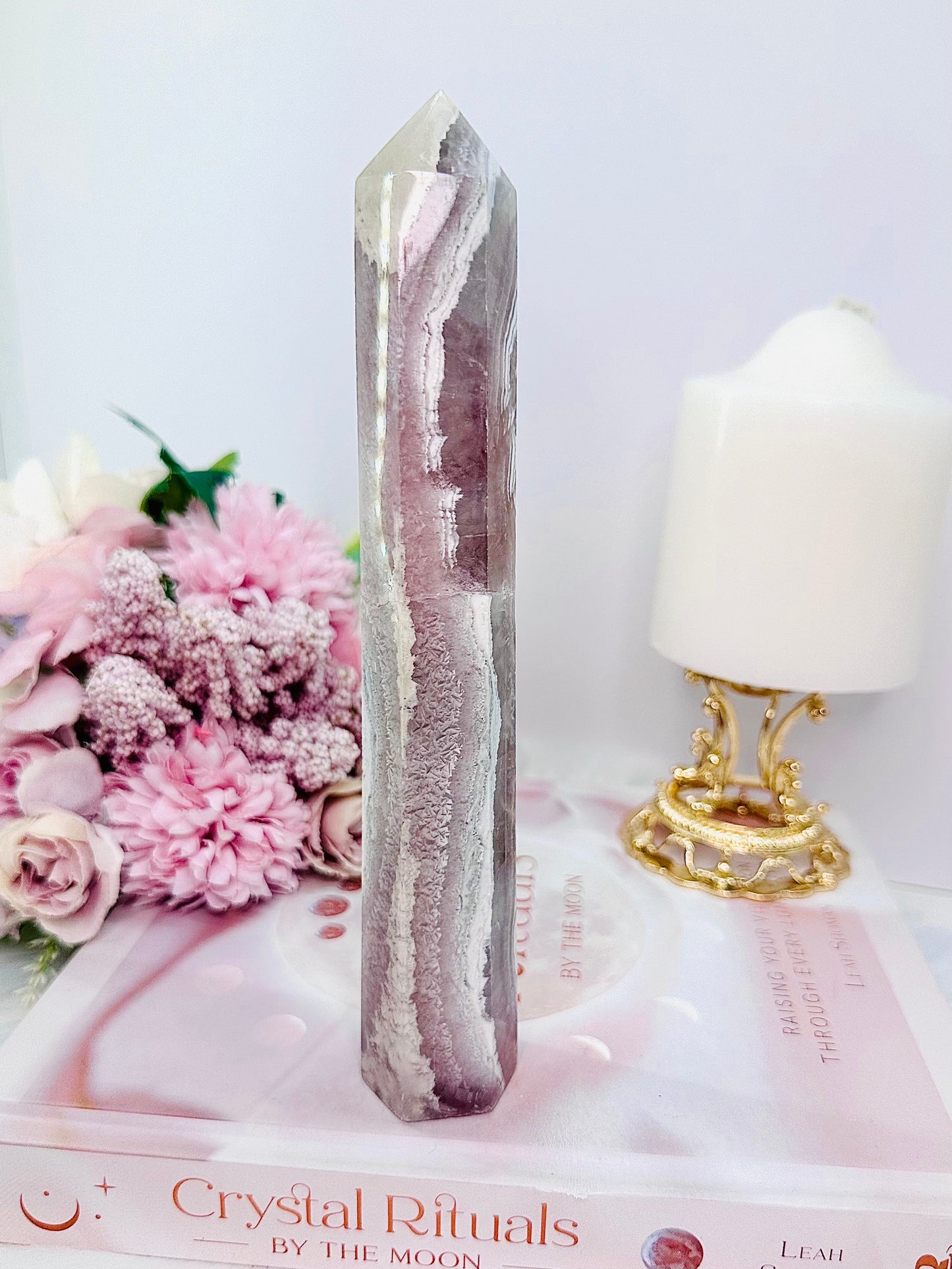 Silky Fluorite Tower 19.5cm