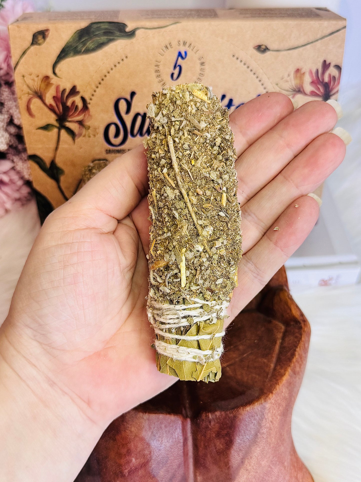 White Sage & Herb Smudge Cleansing Stick $18 each