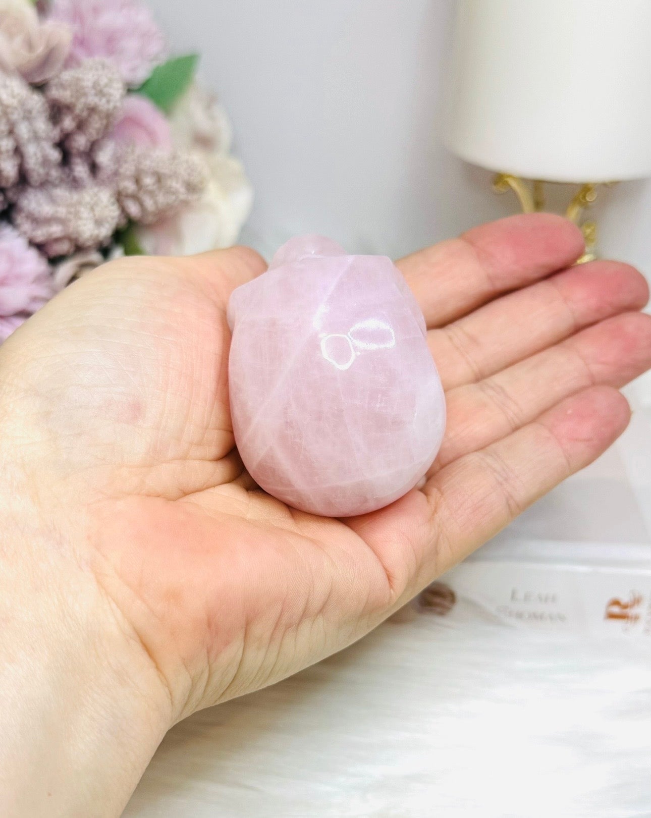 Rose Quartz Skull 6cm