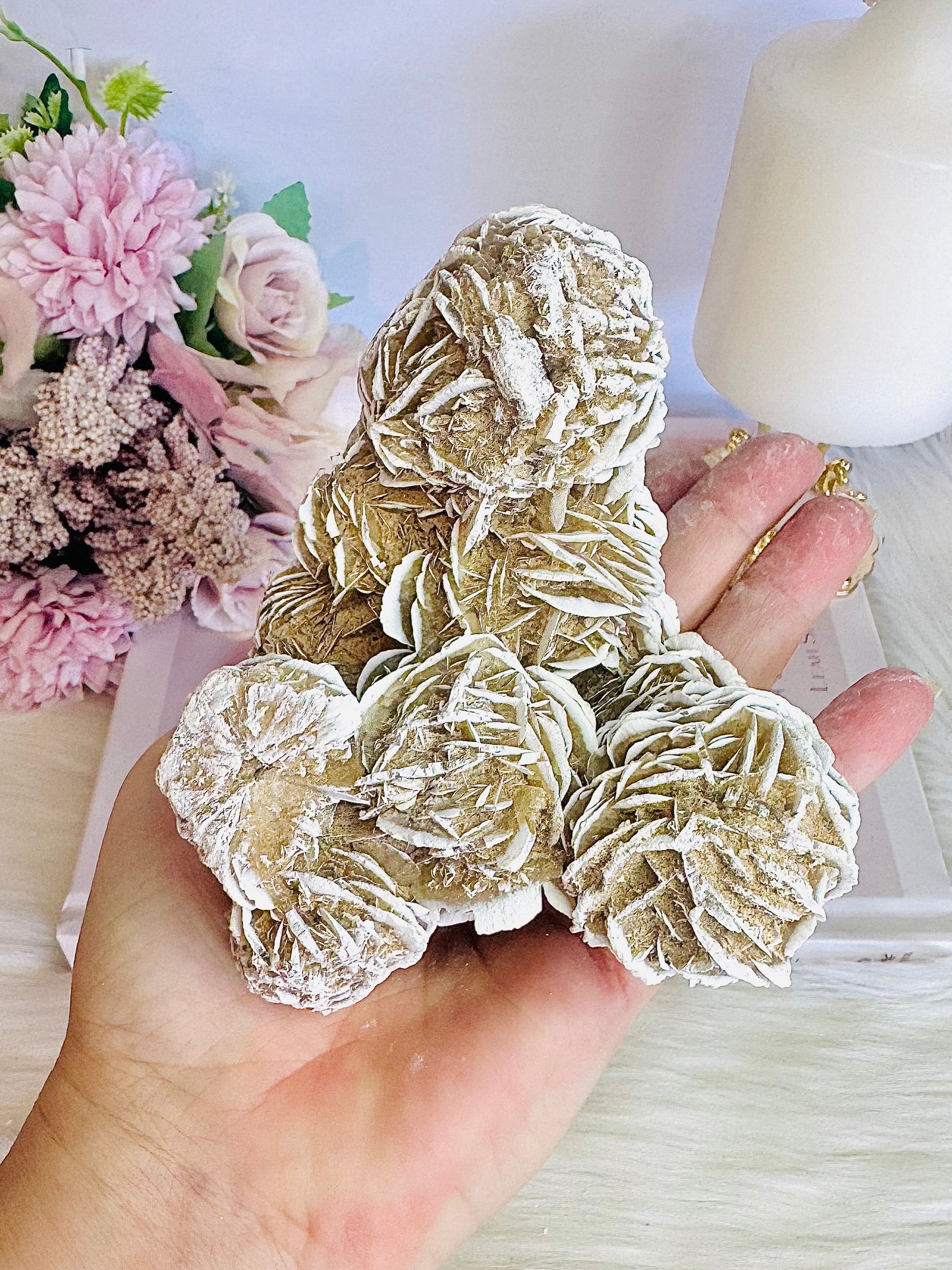 Natural Large Desert Rose Selenite Specimen 495grams