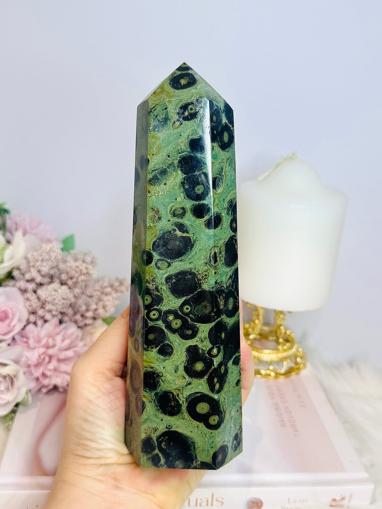 Large Green Kambaba Jasper Tower 19cm