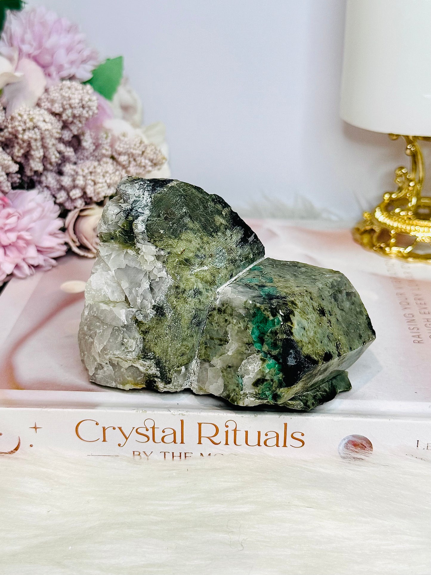 Natural Large Green Emerald Chunky Specimen 412g