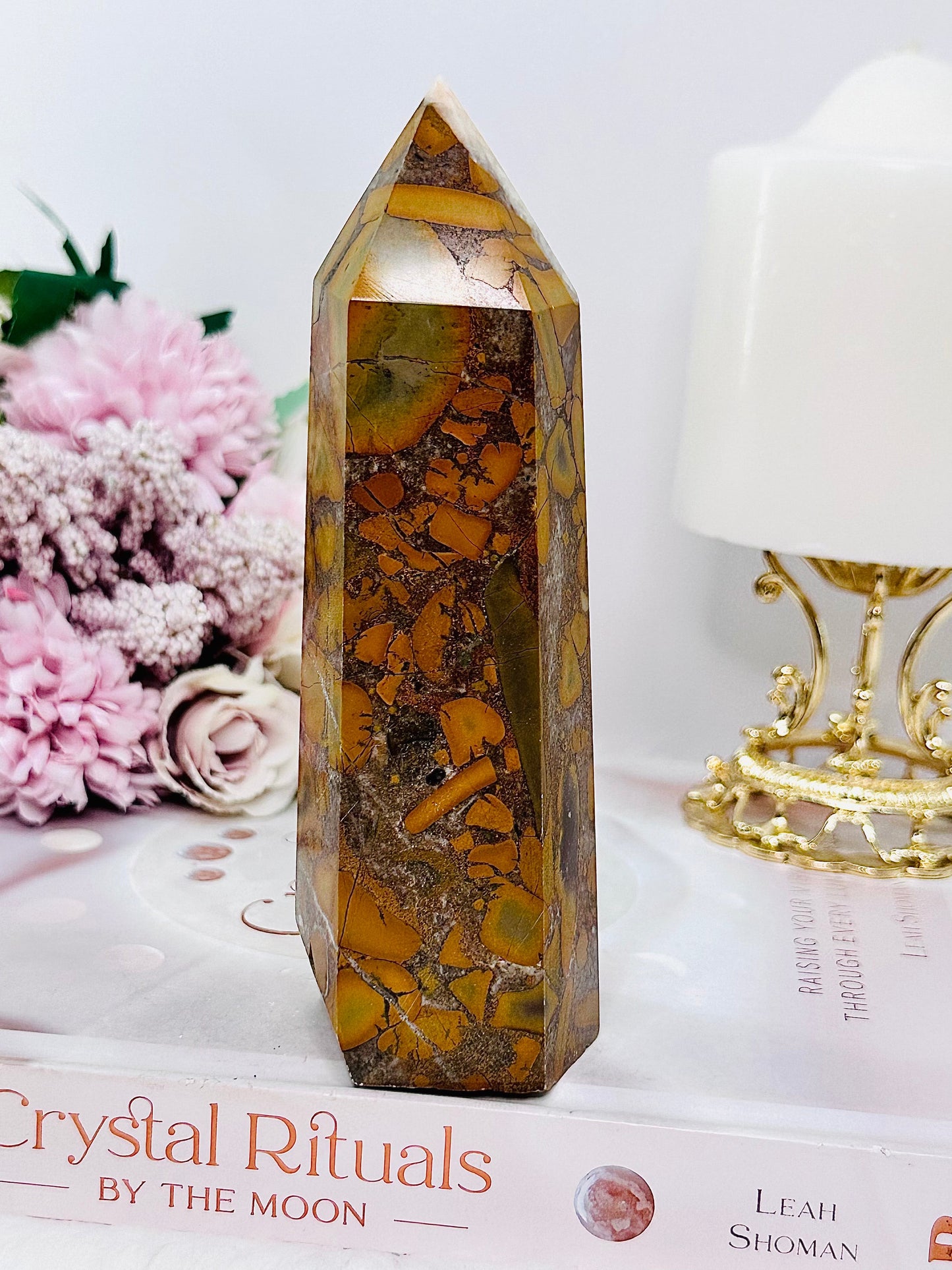 Large Chunky 15cm 408gram Fruit Jasper Tower