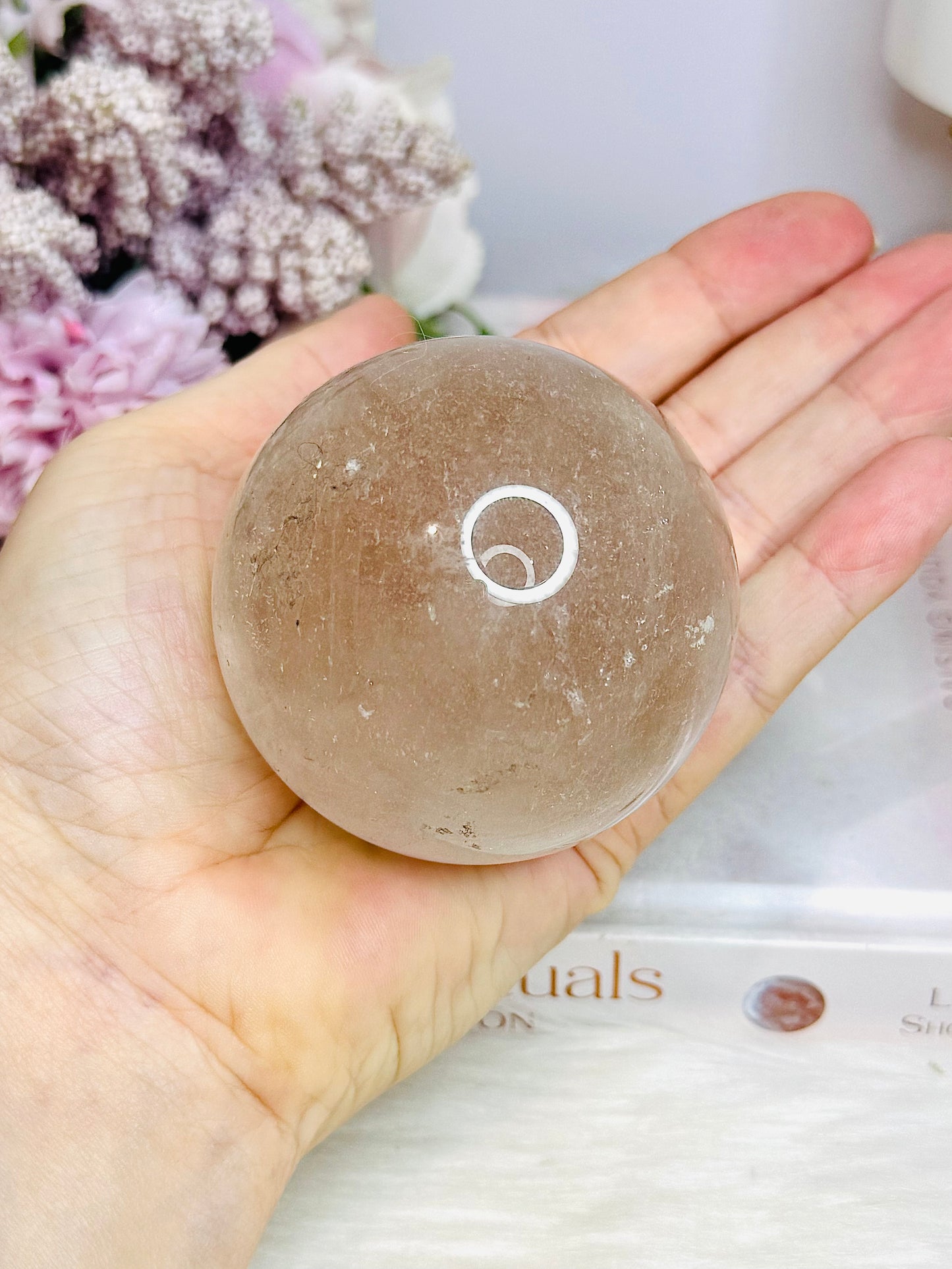 Smokey Quartz Sphere On Stand 341g