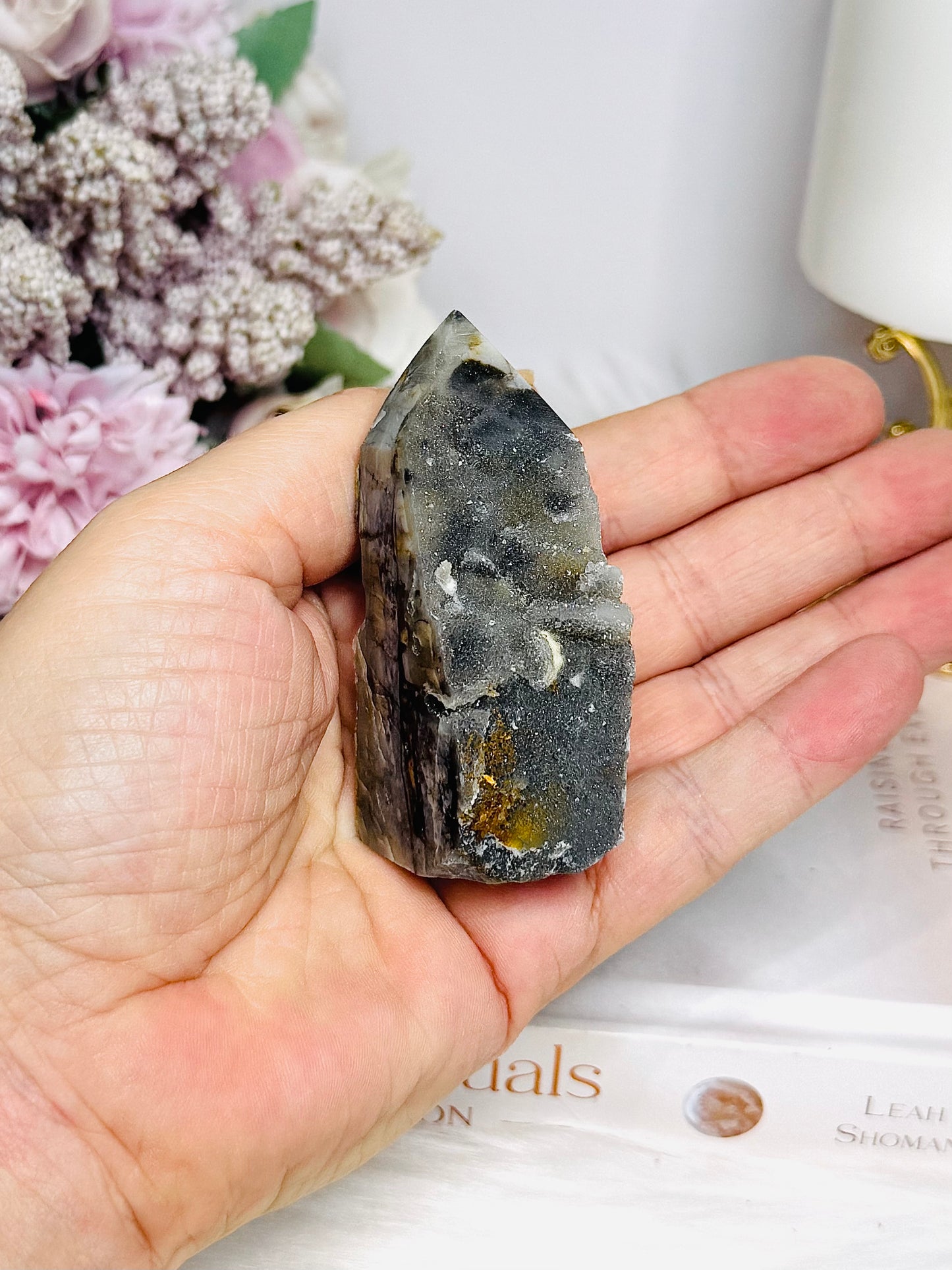 Sphalerite Druzy Tower 7cm