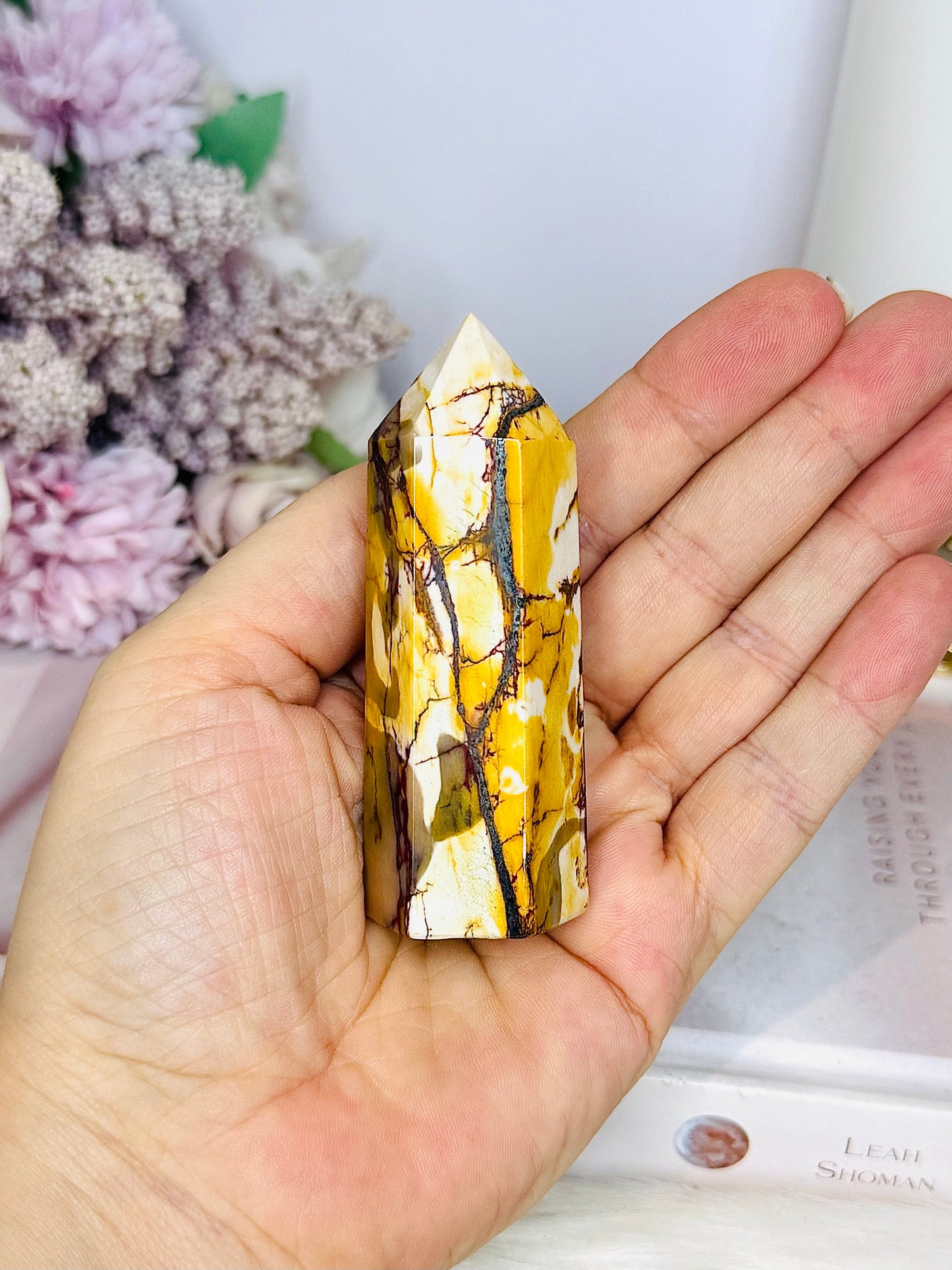 High Grade Mookaite Jasper Chunky Tower with Hematite Inclusions 8cm