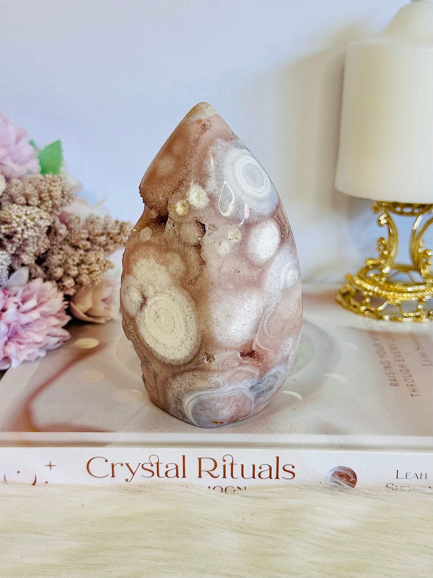 Stunning Unique Natural Polished Pink Amethyst Druzy Freeform 12.5cm 652grams