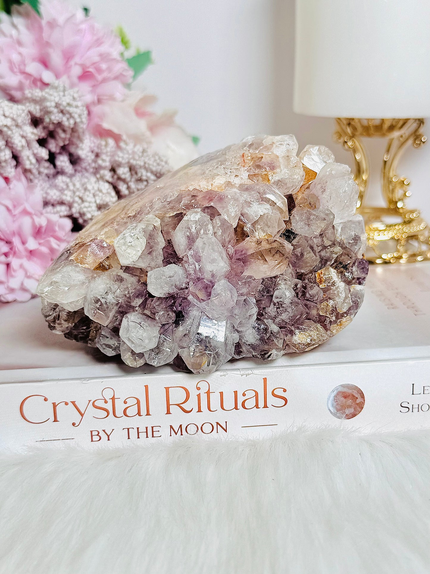 Classy & Fabulous Large 542gram Natural Druzy Pink Amethyst Freeform