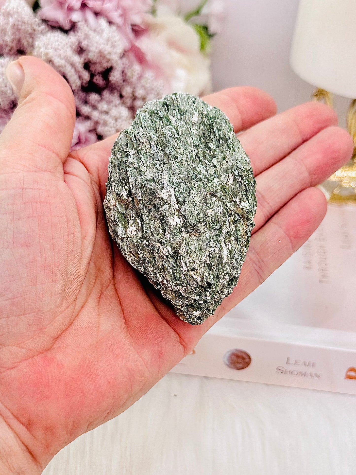 Sparkling Green Mica Natural Specimen 8cm