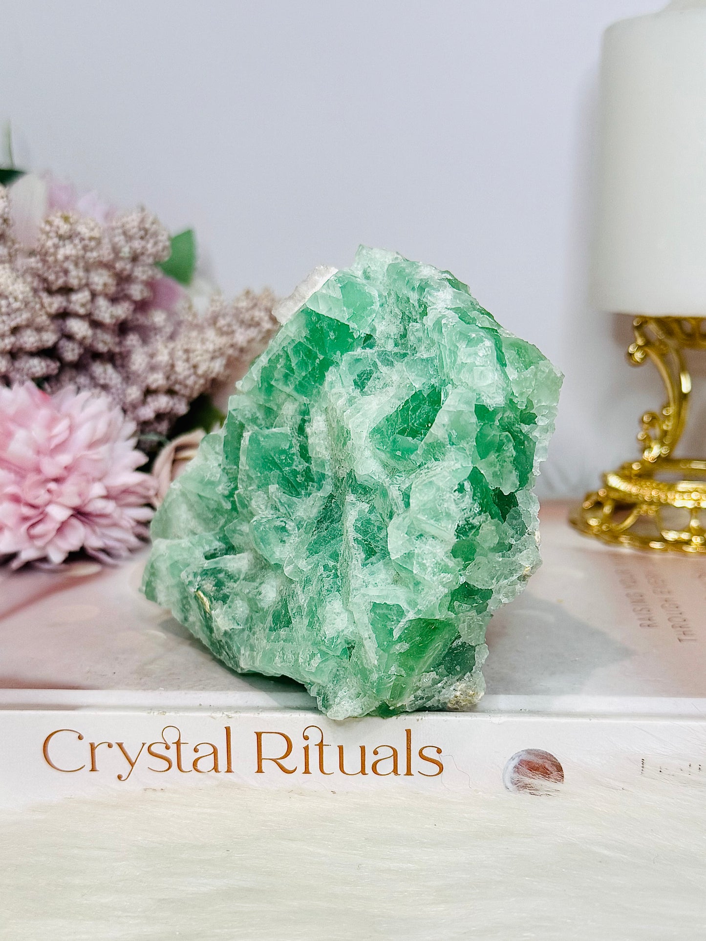 Natural Green Fluorite Thick Specimen 446g