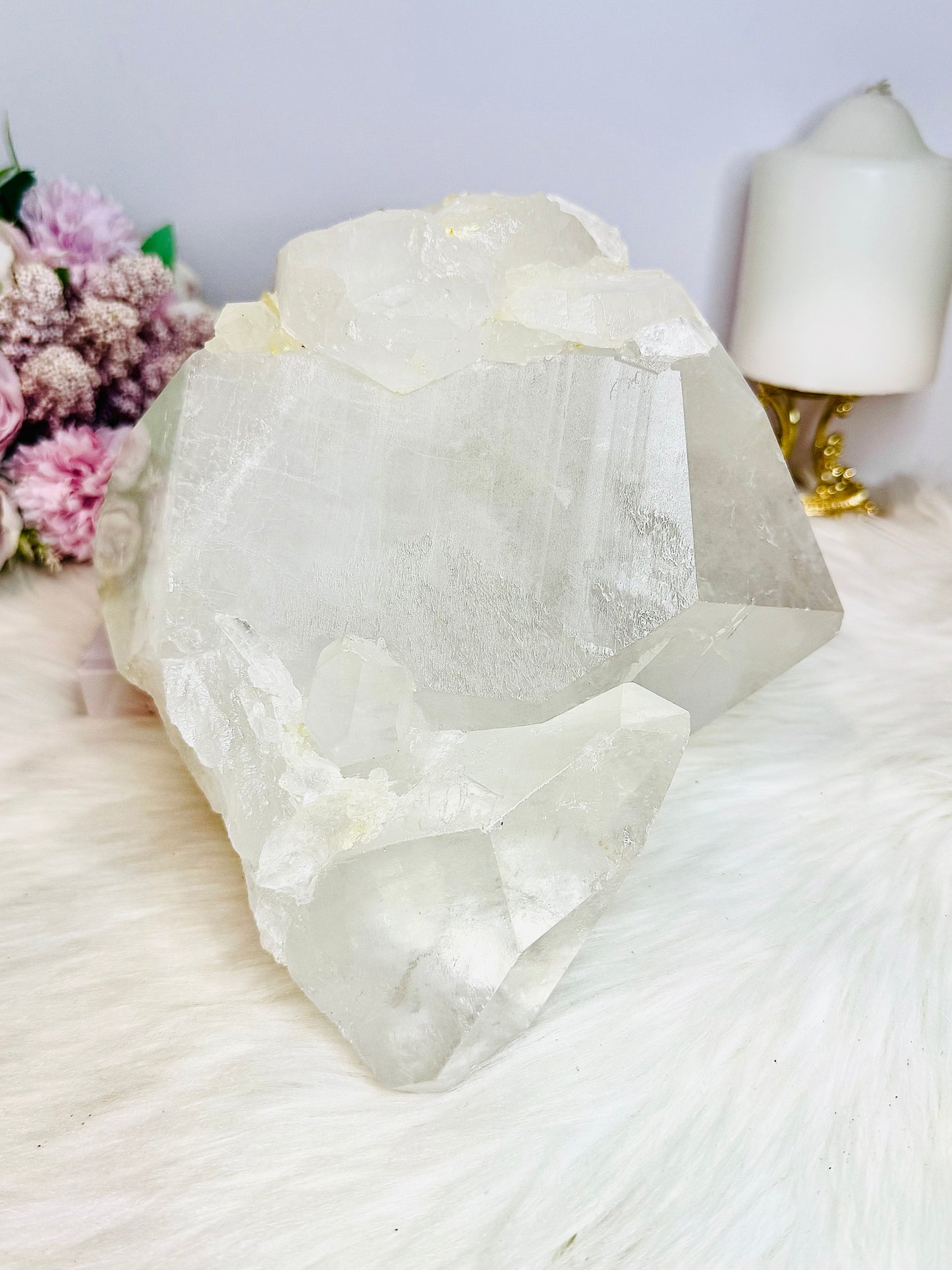 Huge Natural Clear Quartz Specimen 4.28KG