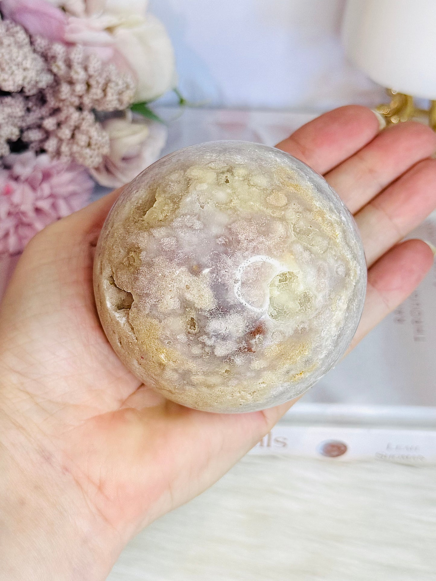 Large Pink Amethyst Sphere on Stand From Brazil 8cm 538grams