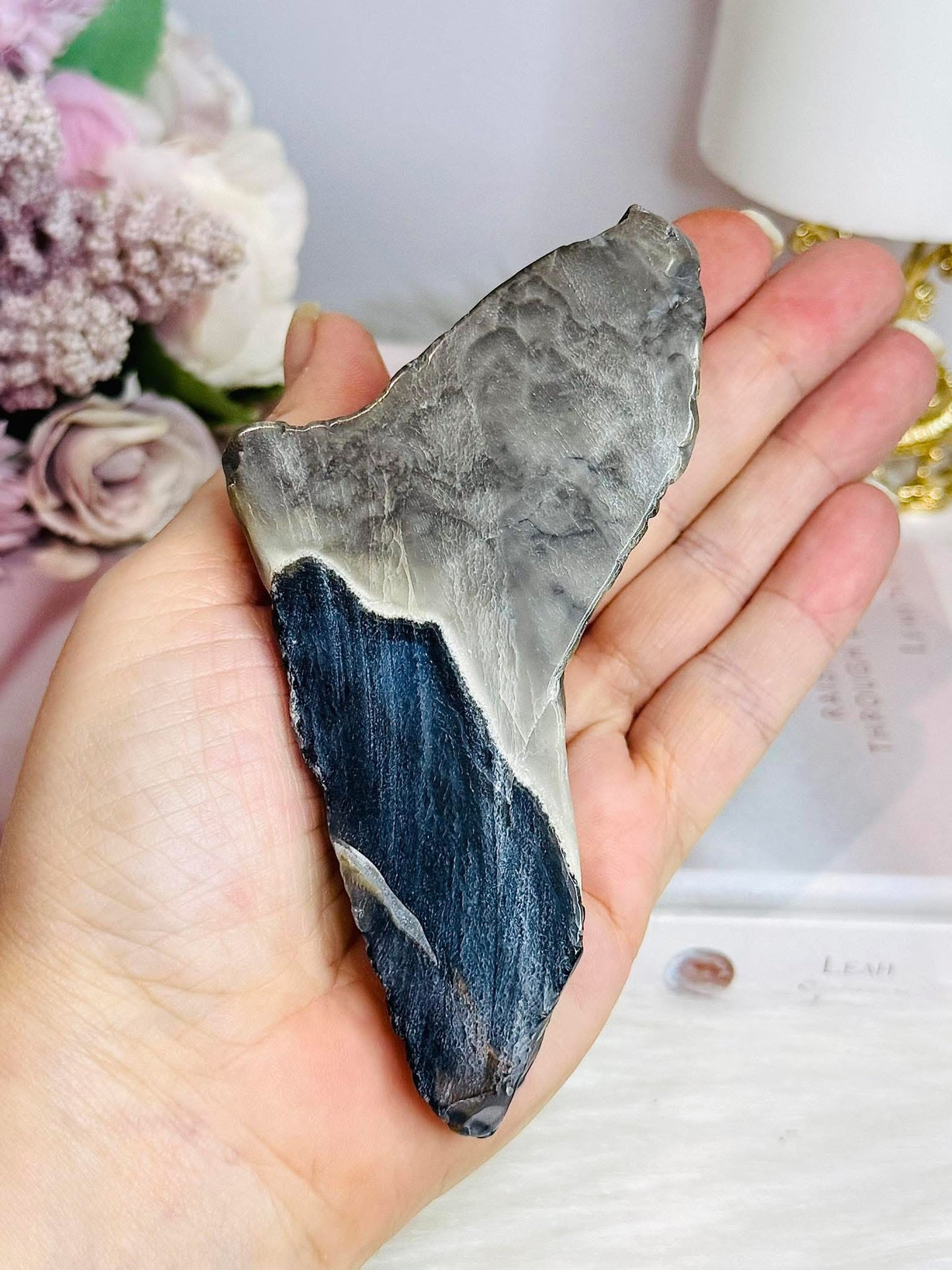 Natural Volcano Agate Freeform UV Reactive 9cm