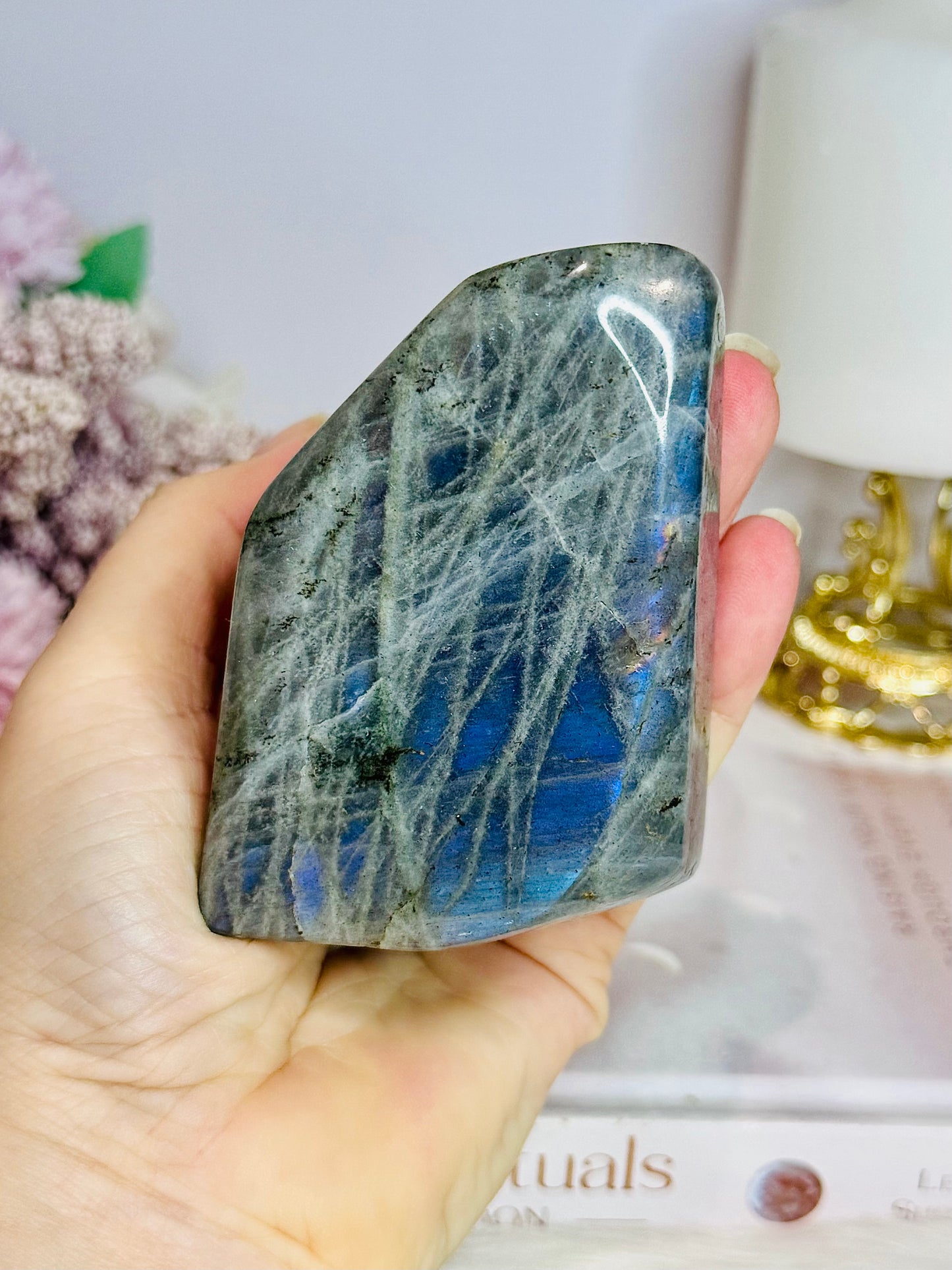 Labradorite Polished Freeform 8.5cm 320grams