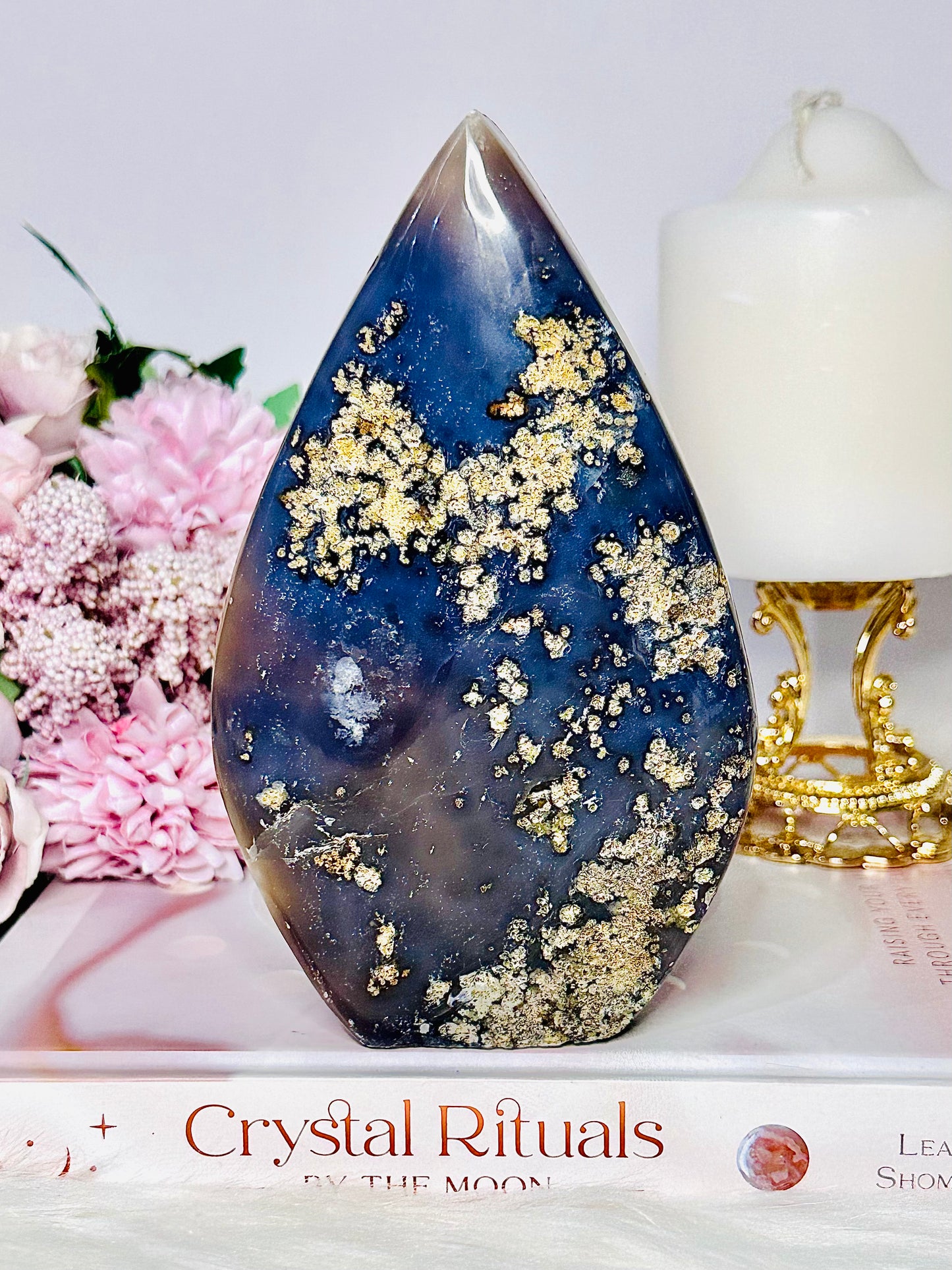 Luxury & Class!! Large Amethyst Carved & Polished Teardrop | Flame 637grams 16cm of Beauty