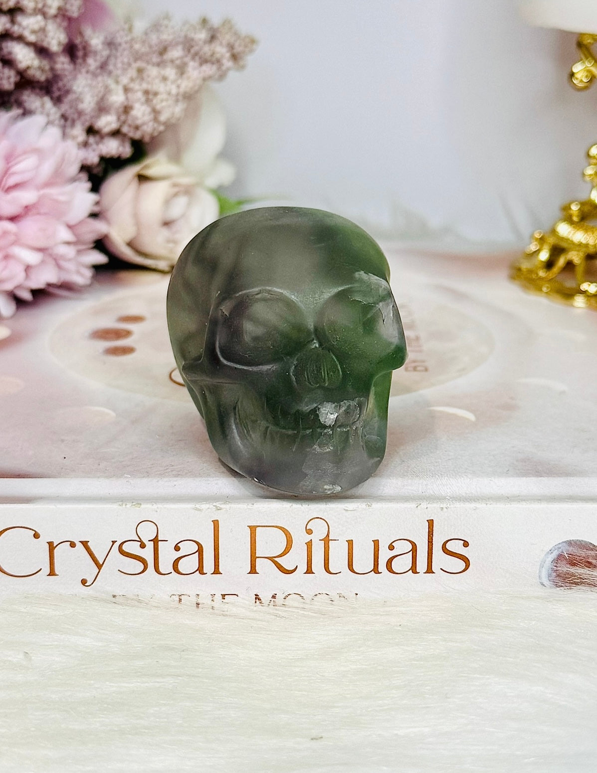 Purple & Green Fluorite Skull
