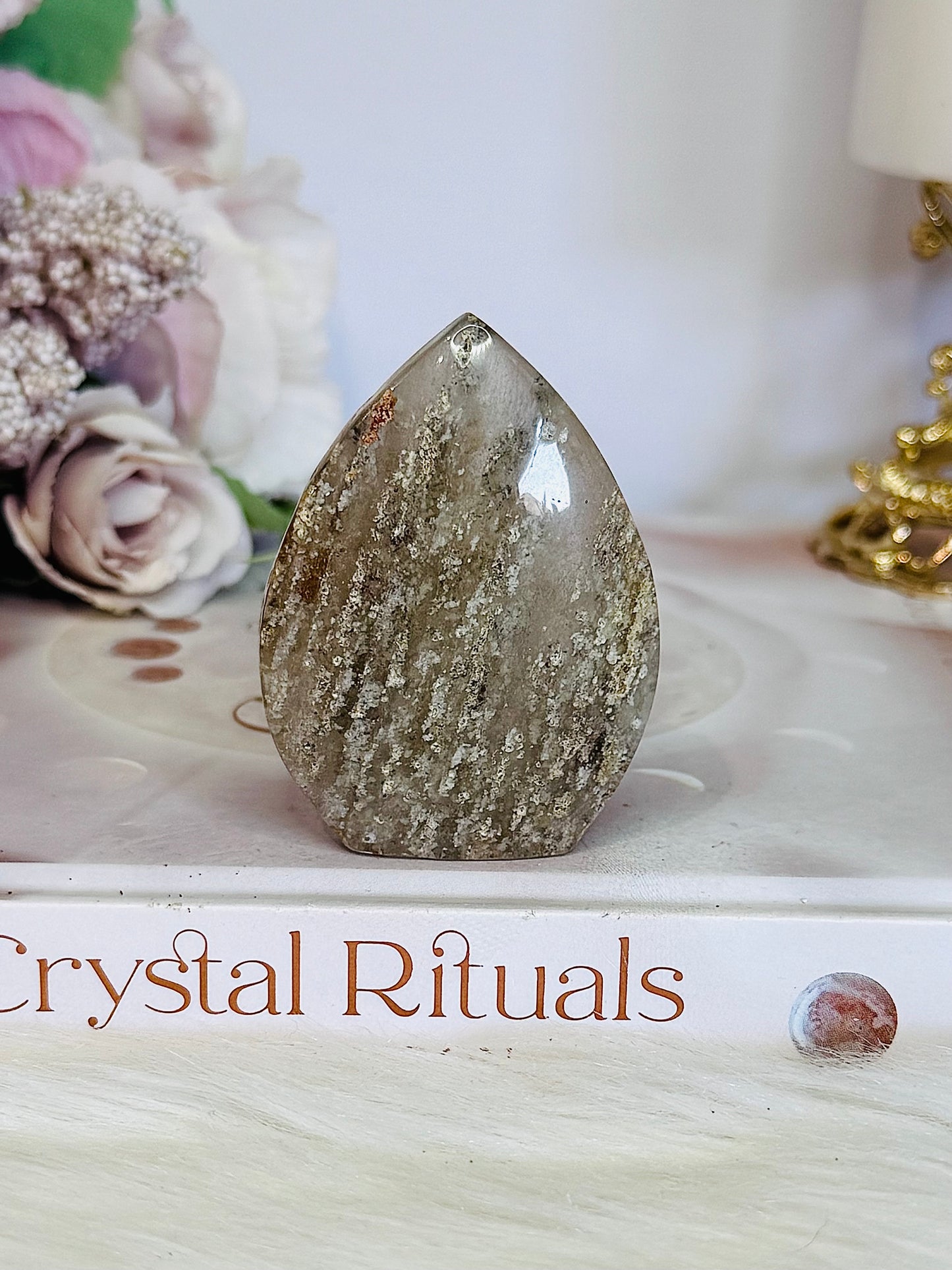 Natural 6.5cm Thousand Layer Crystal Carved Flame | Freeform