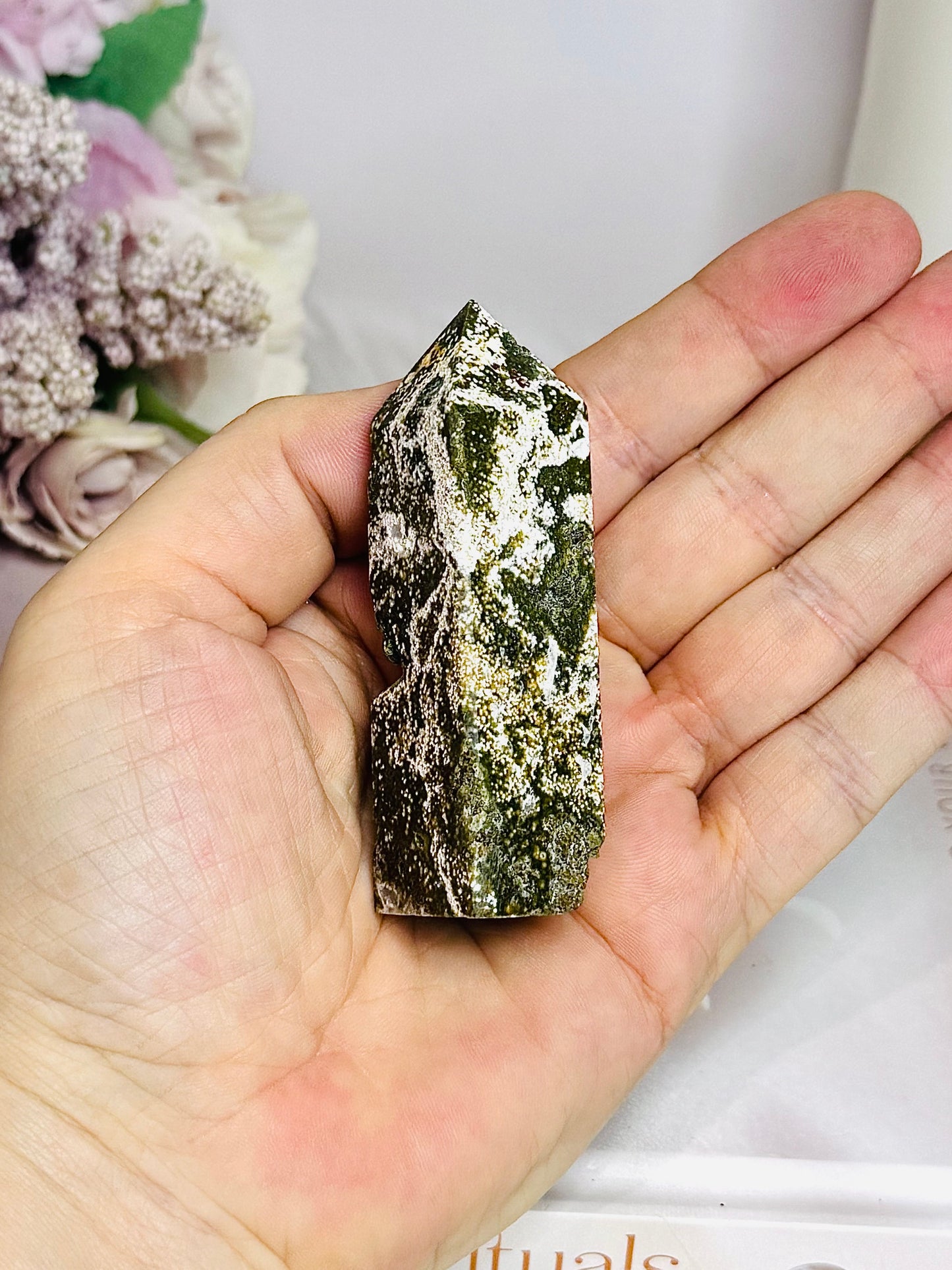 Druzy Ocean Jasper Tower 7cm