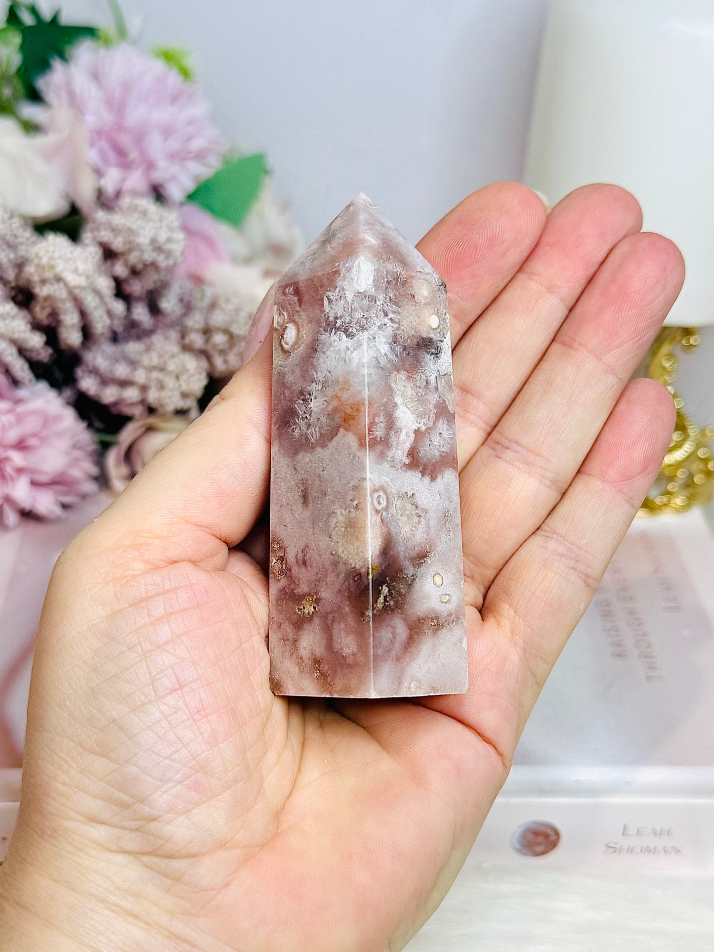 Druzy Pink Amethyst Tower 9cm