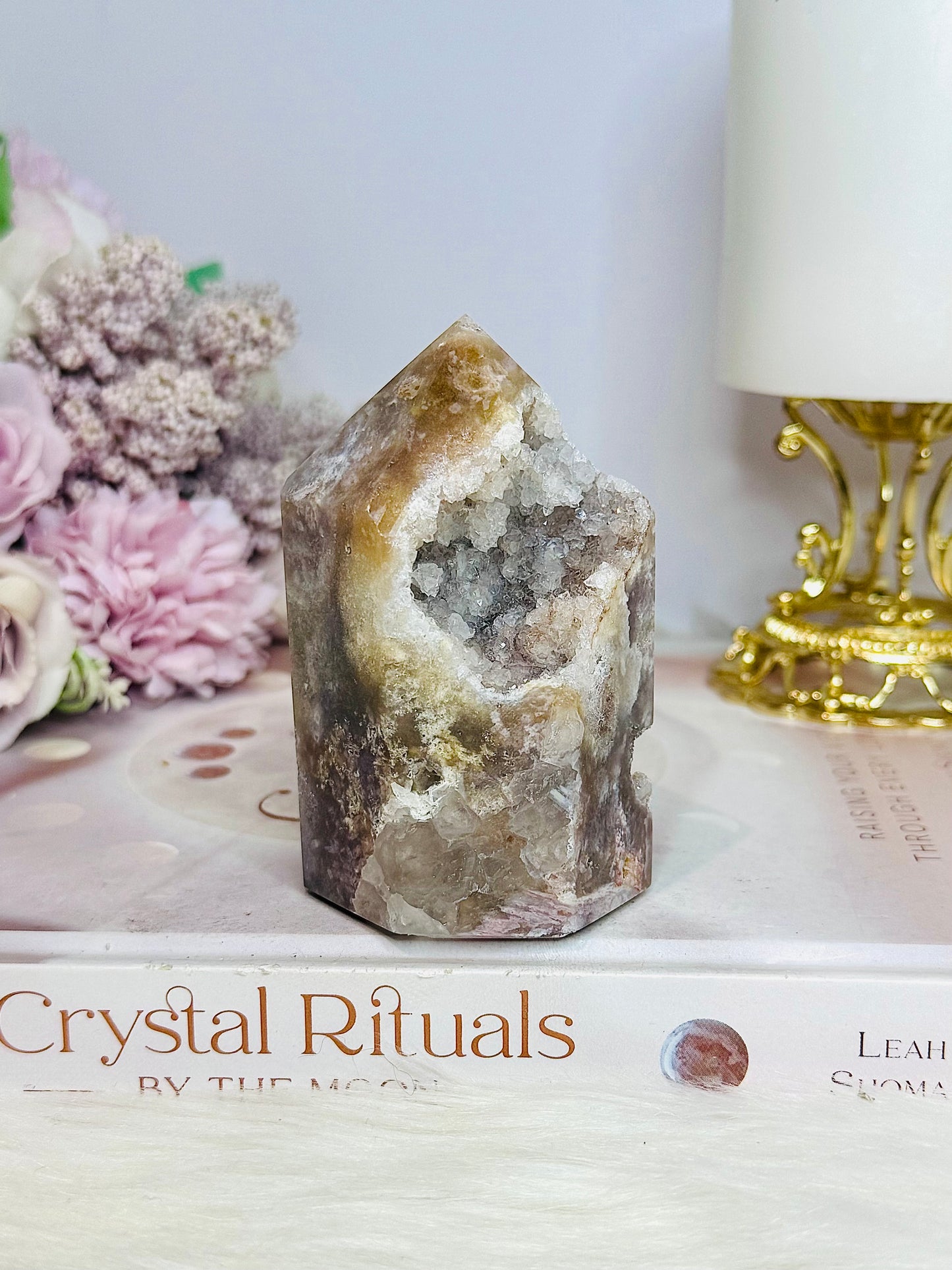 Druzy Pink Amethyst Chunky Tower 245g