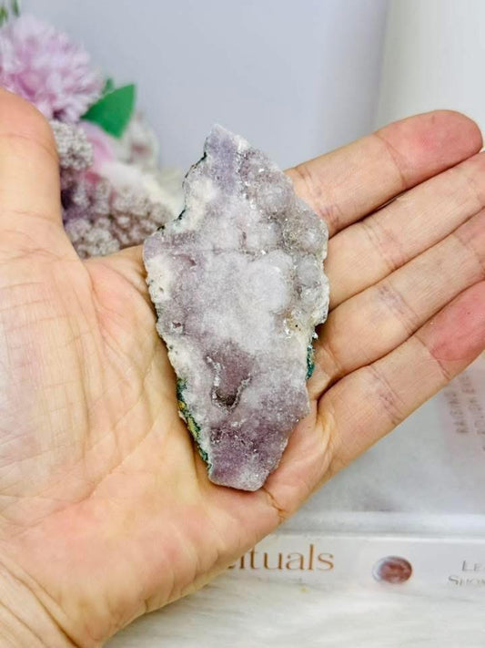 Pink Amethyst Druzy Slab 8.5cm