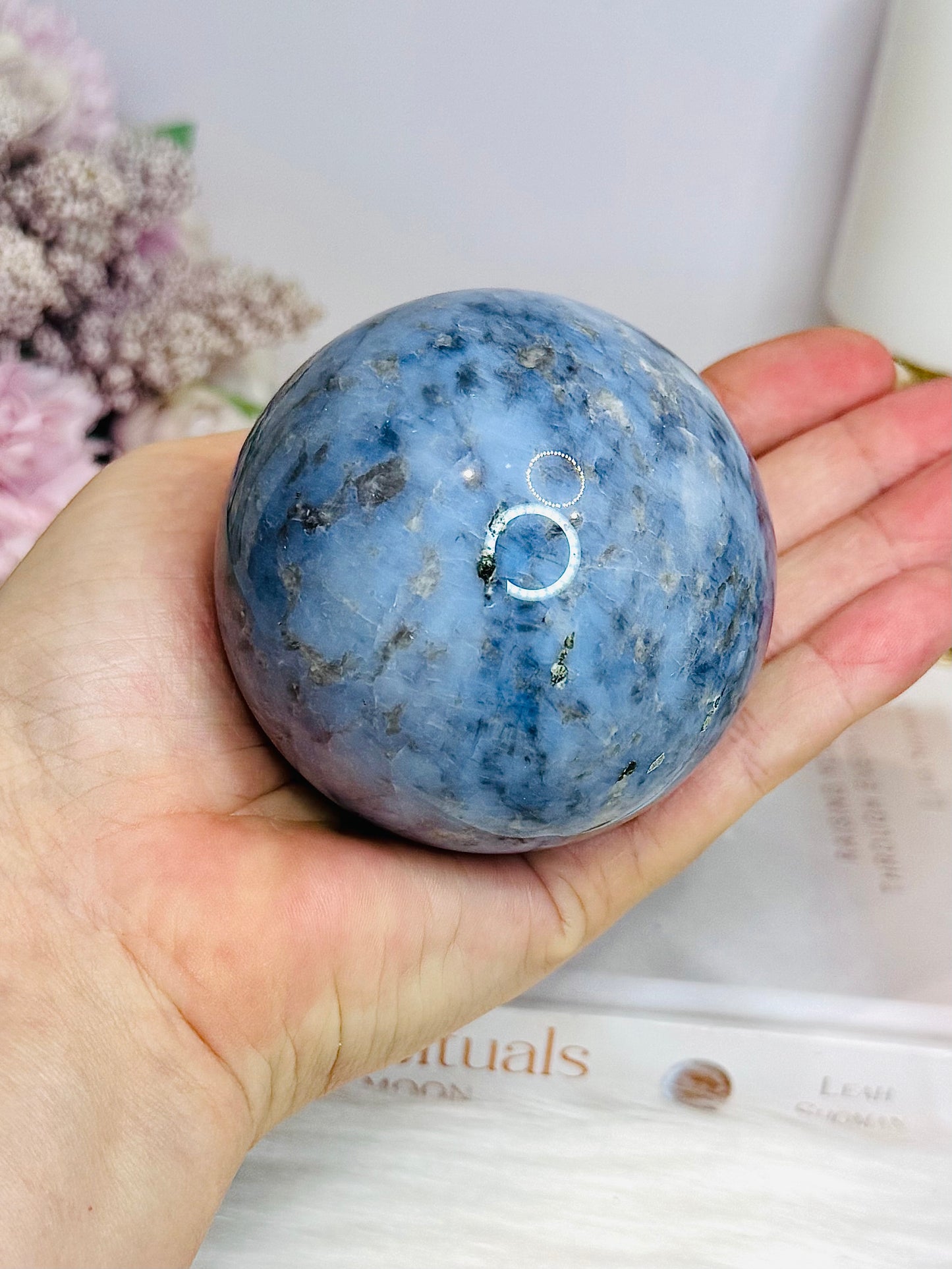 Large Blue Owyhee Opal Sphere 475g