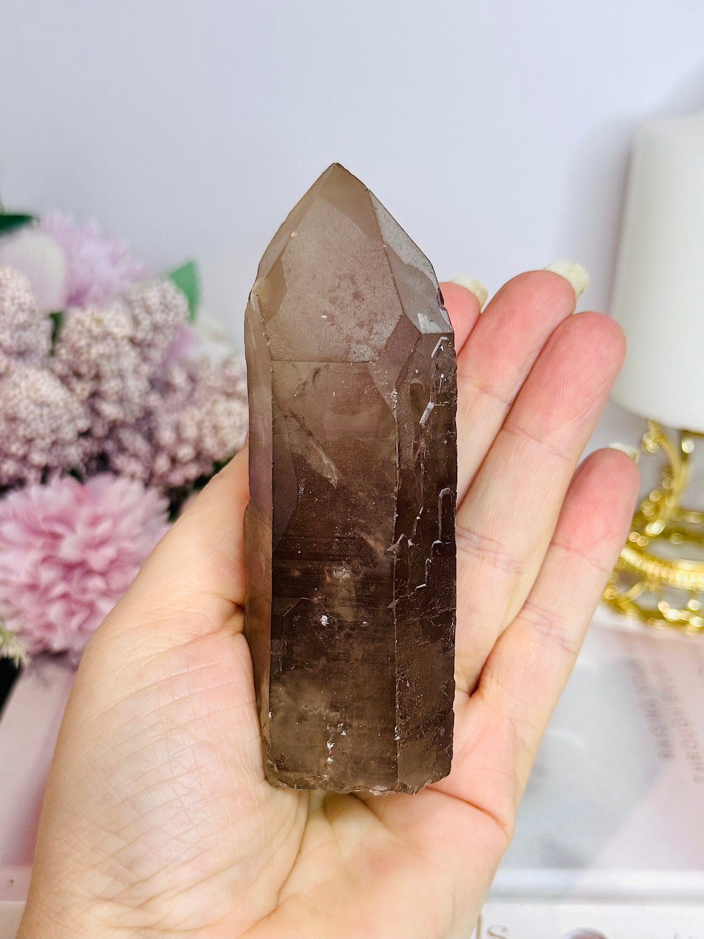 Natural Smokey Quartz Tower 11cm