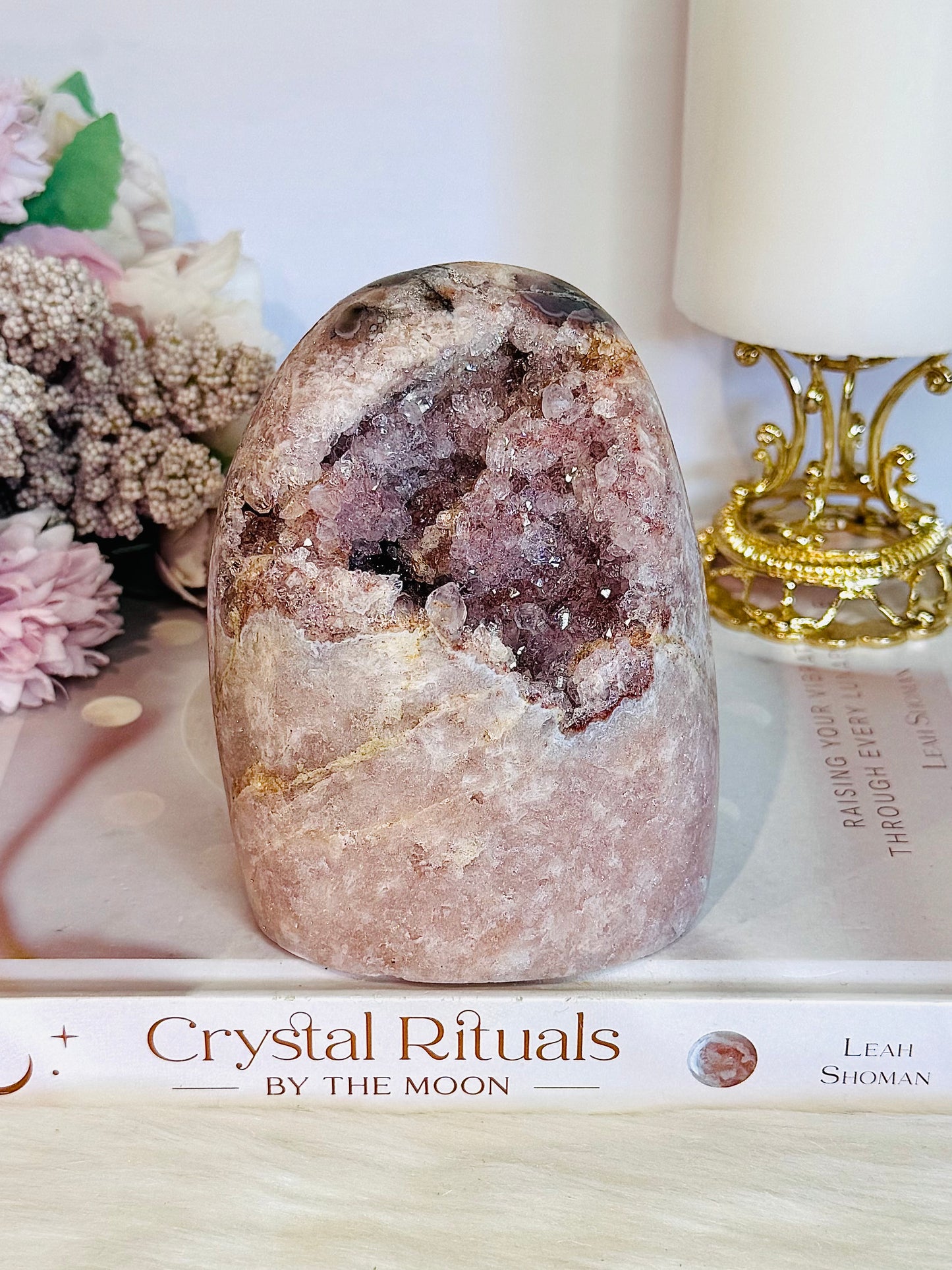 Large Natural Pink Amethyst Druzy Freeform 11cm 871grams
