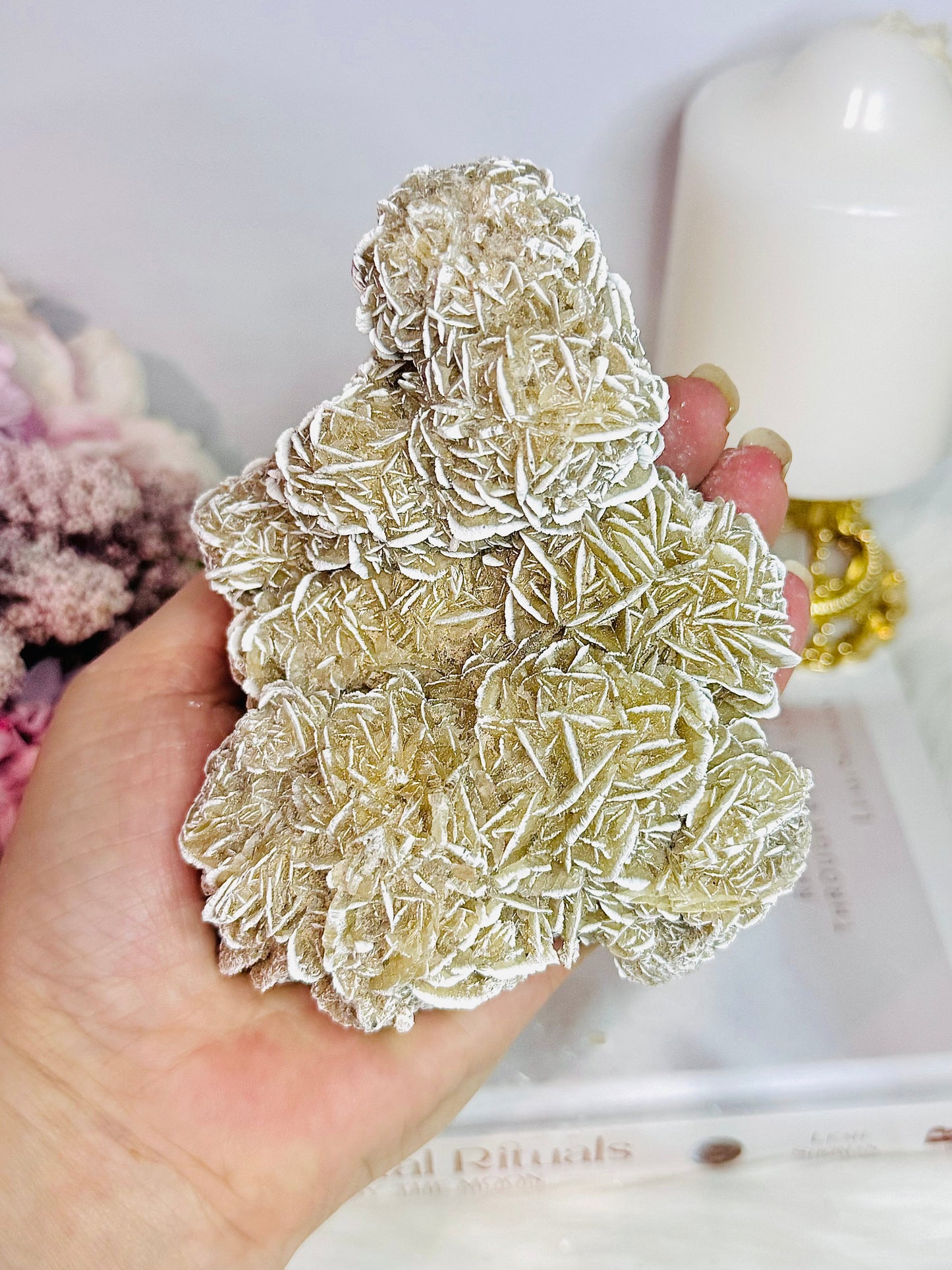 Natural Large Desert Rose Selenite Specimen 12cm 463grams