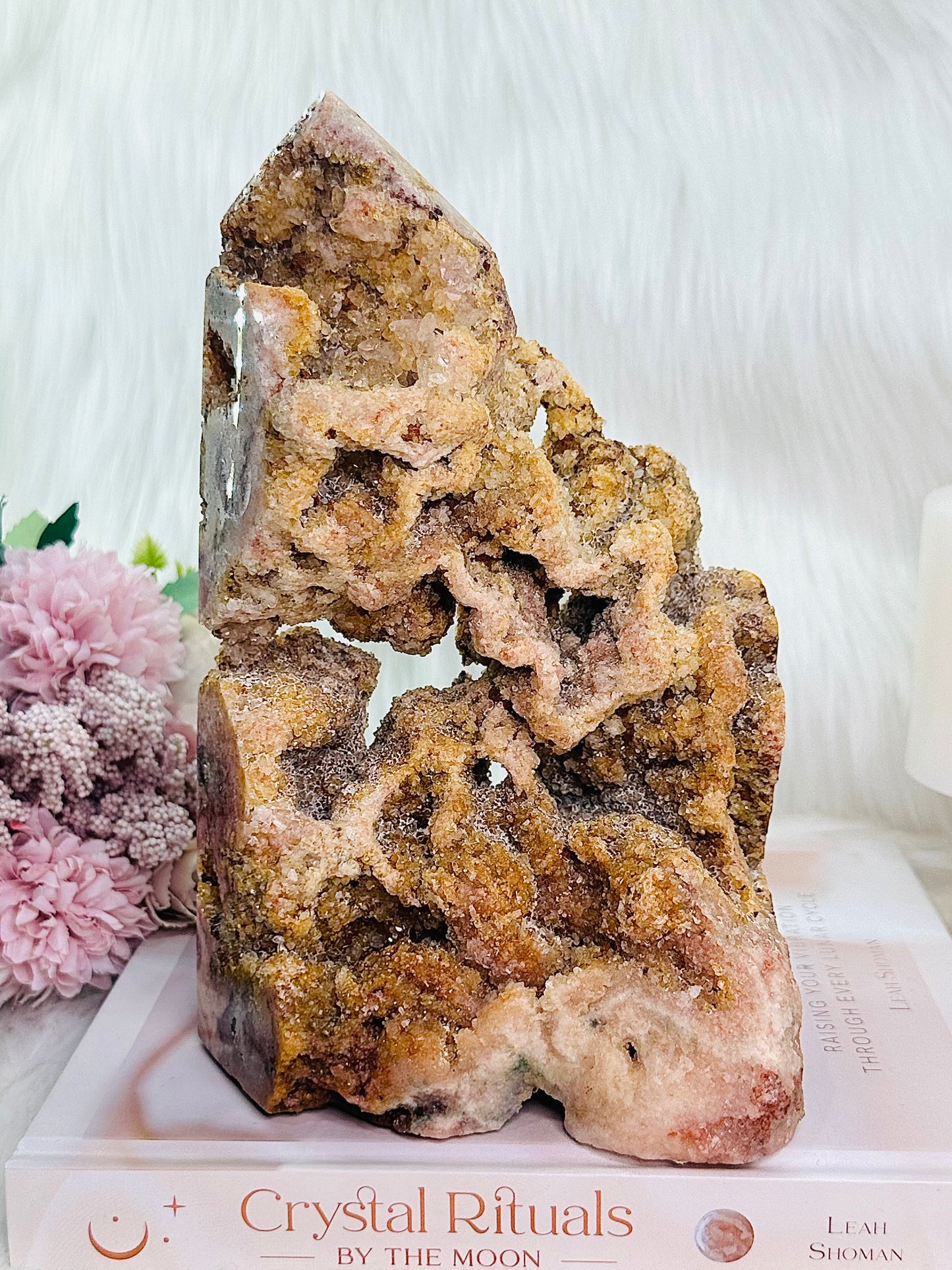 ⚜️ SALE ⚜️ A PINK AMETHYST UNIQUE CASTLE!!! A TRUE MASTERPIECE!!!! Huge 1.8KG 21cm Pink Amethyst Druzy Castle | Freeform From Brazil