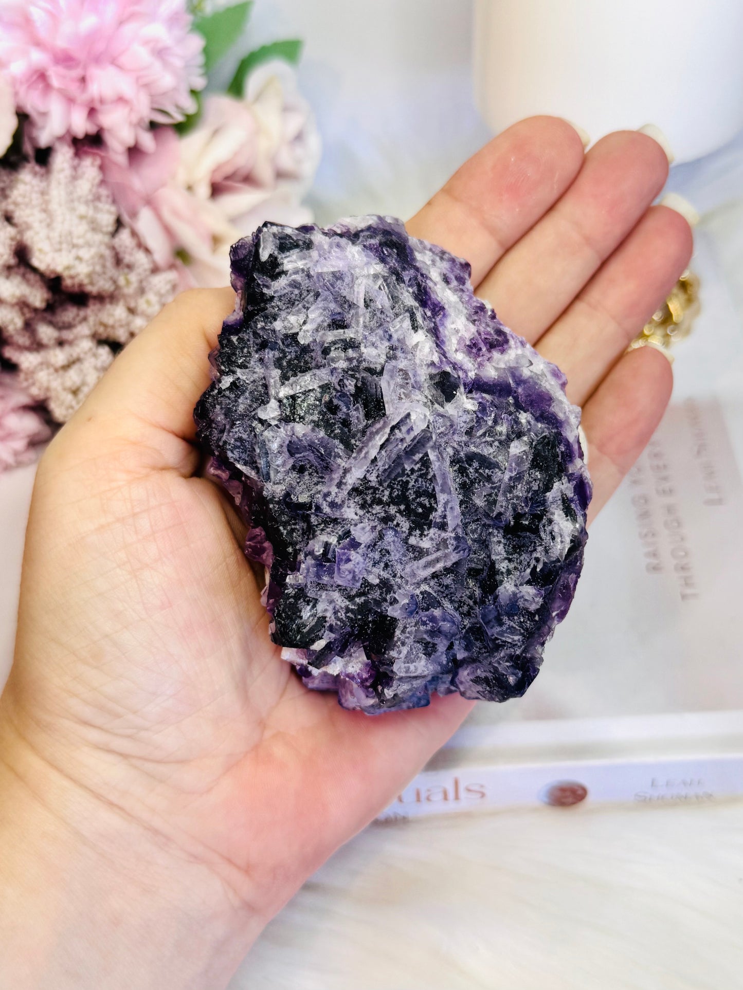 Stunning 353gram Natural Purple Fluorite Specimen