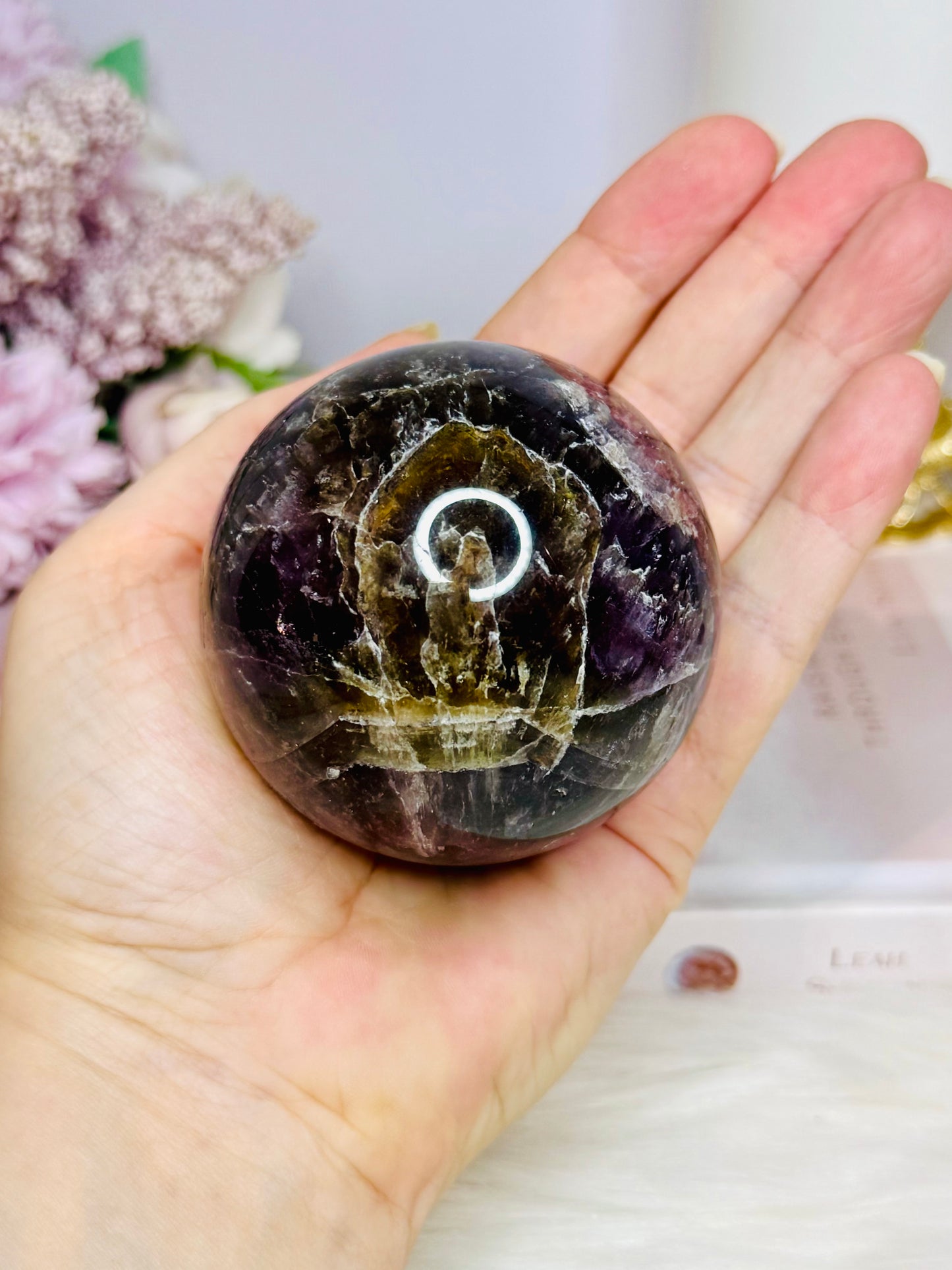 Rare Super Seven Sphere on Stand From Brazil Large 355g