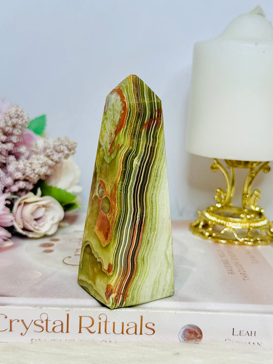 Green Onyx Obelisk | Tower 11cm