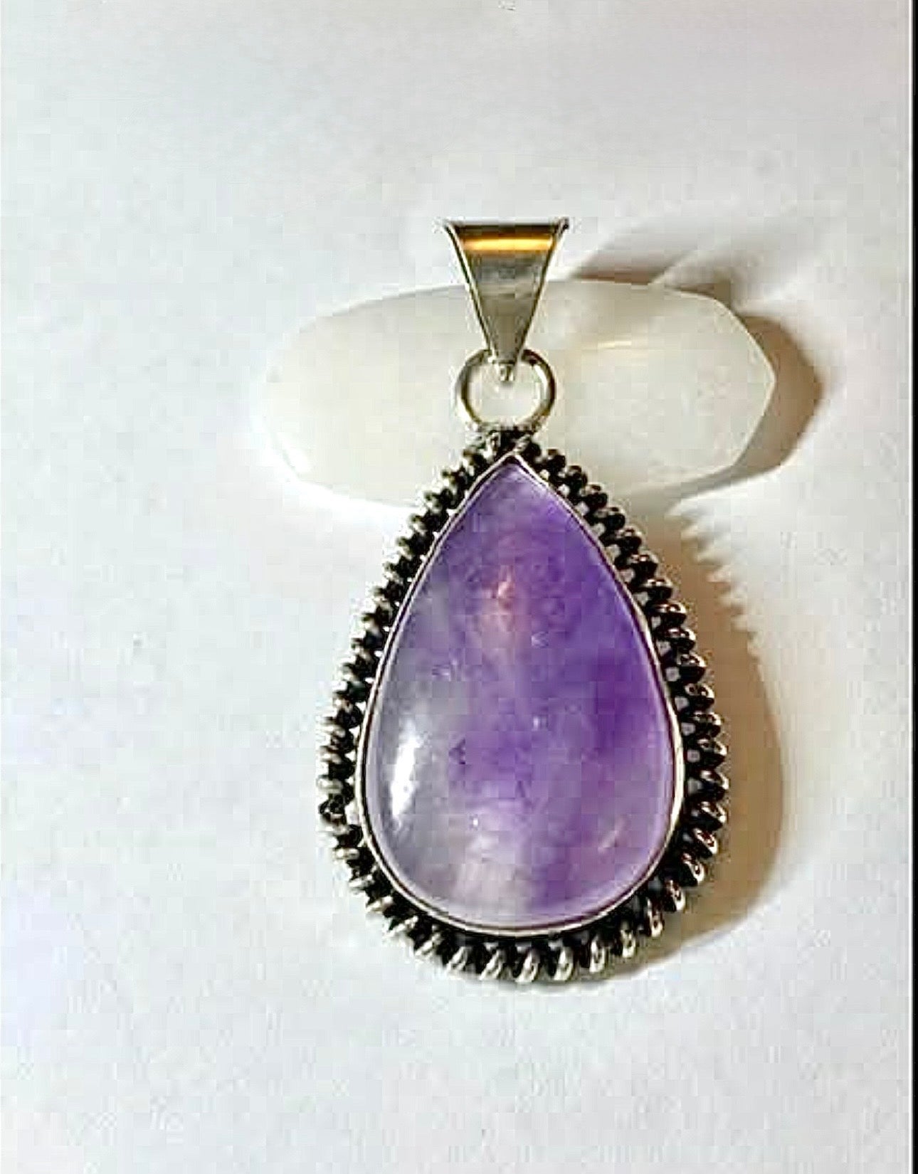 Amethyst Sterling Silver Pendant in Gift Bag