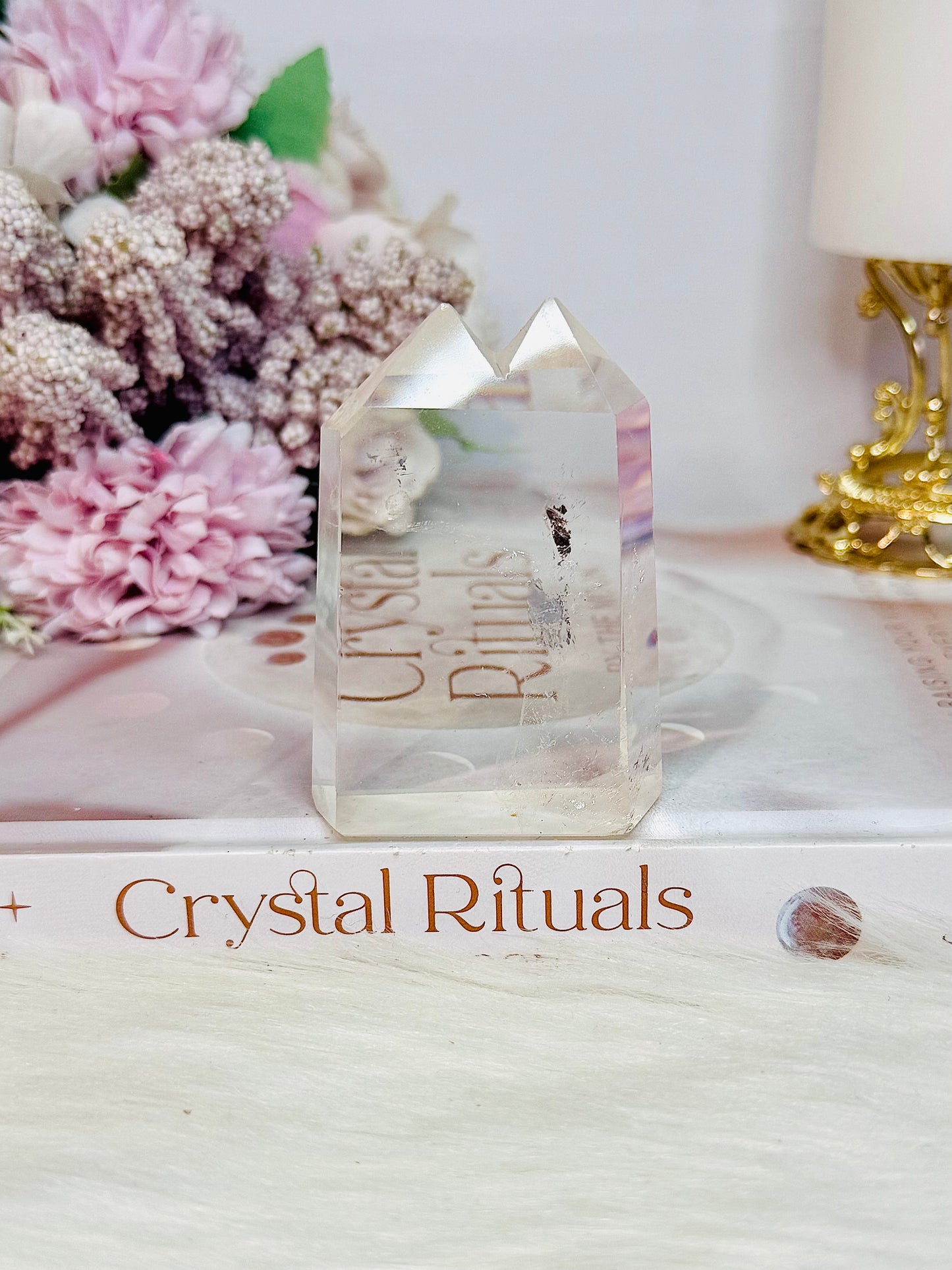 Beautiful Clear Quartz Double Tower 7cm