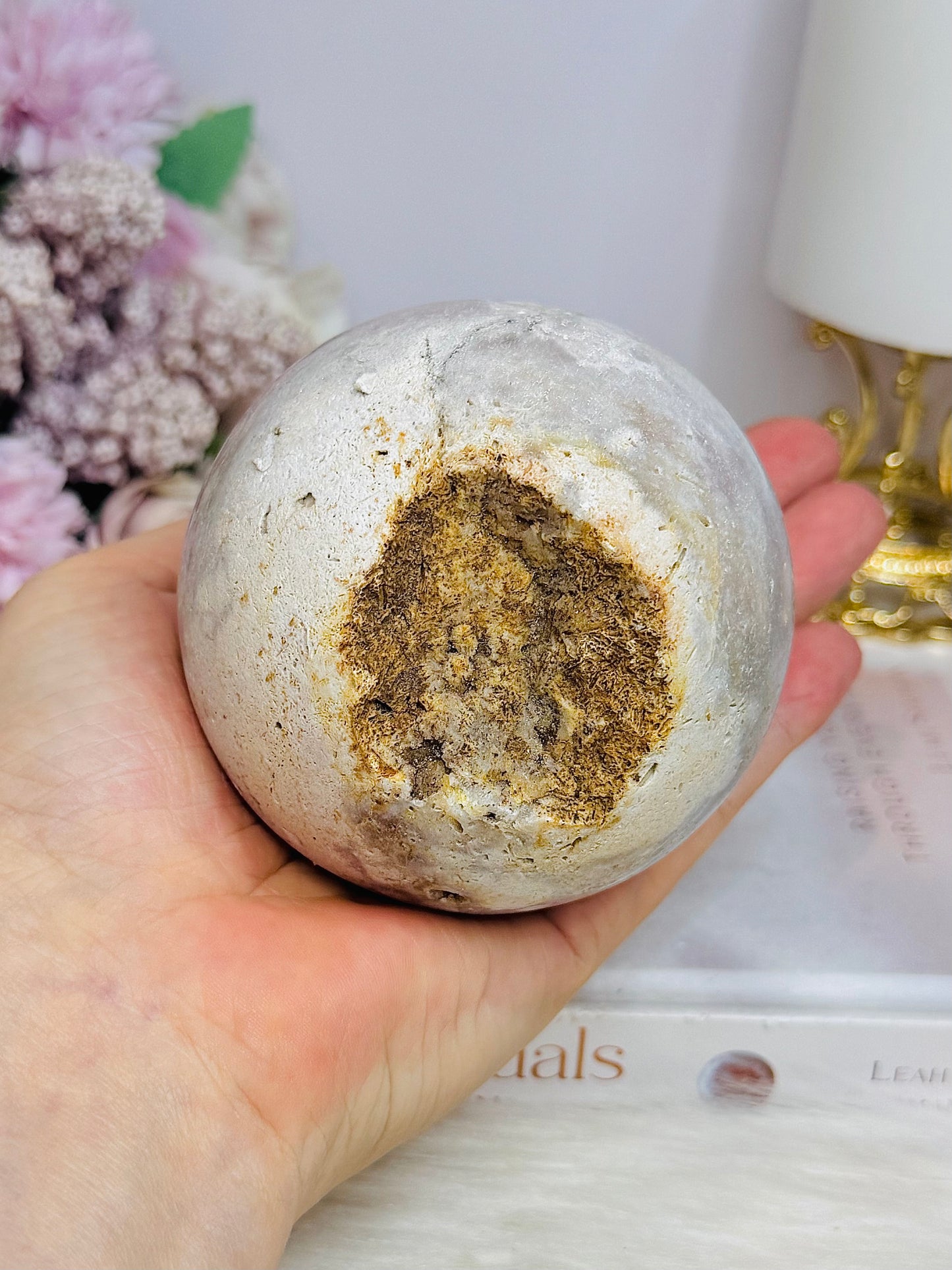 Pink Amethyst Druzy Sphere 562g