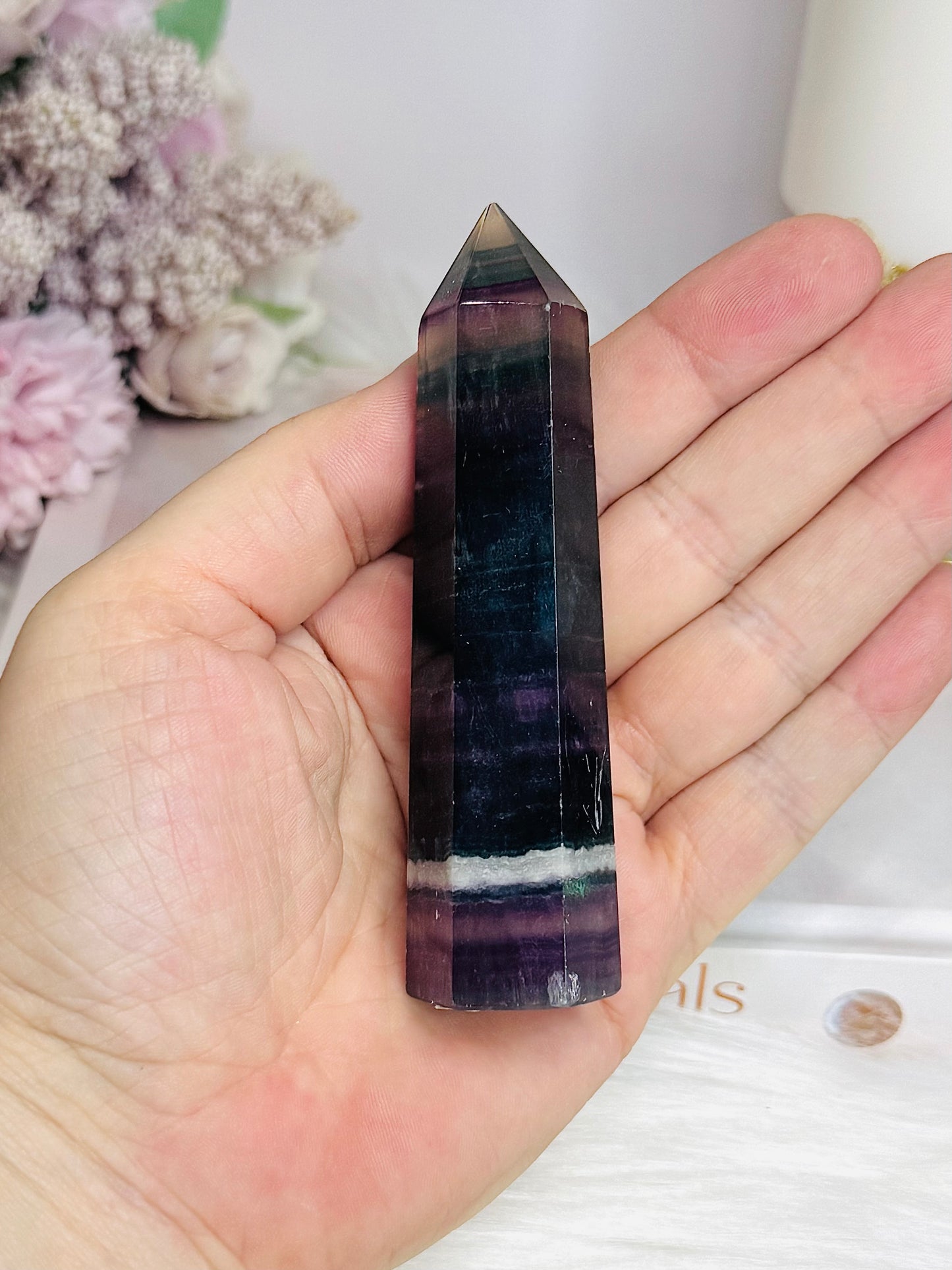 Rainbow Fluorite Tower 10cm
