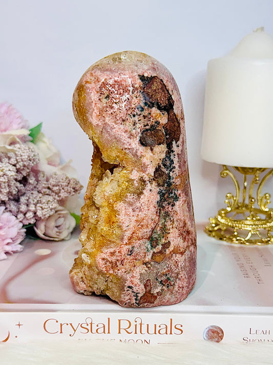 Stunning Large Druzy Pink Amethyst Freeform From Brazil 14cm 956grams