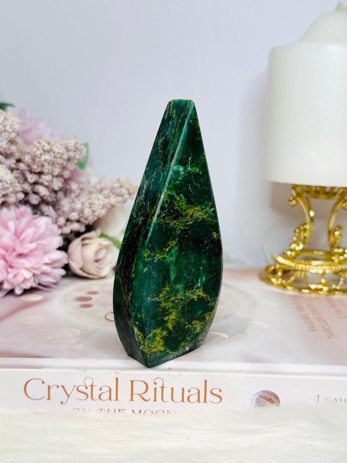 Emerald Jasper Flame | Freeform 11cm
