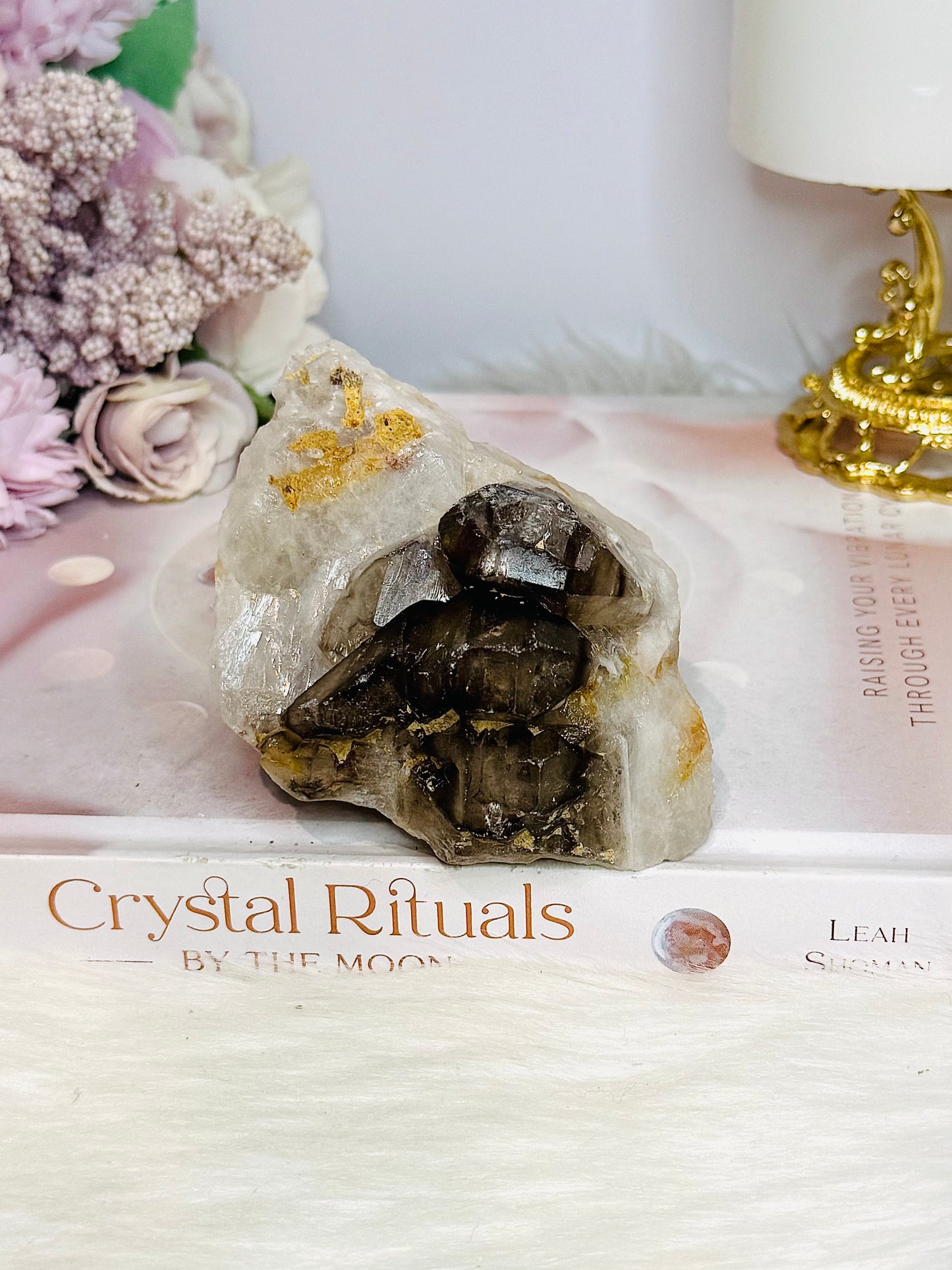 Natural Elestial Alligator Quartz Specimen 340g