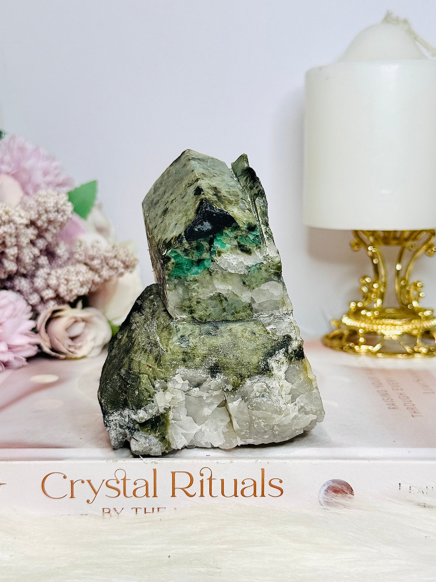 Natural Large Green Emerald Chunky Specimen 412g