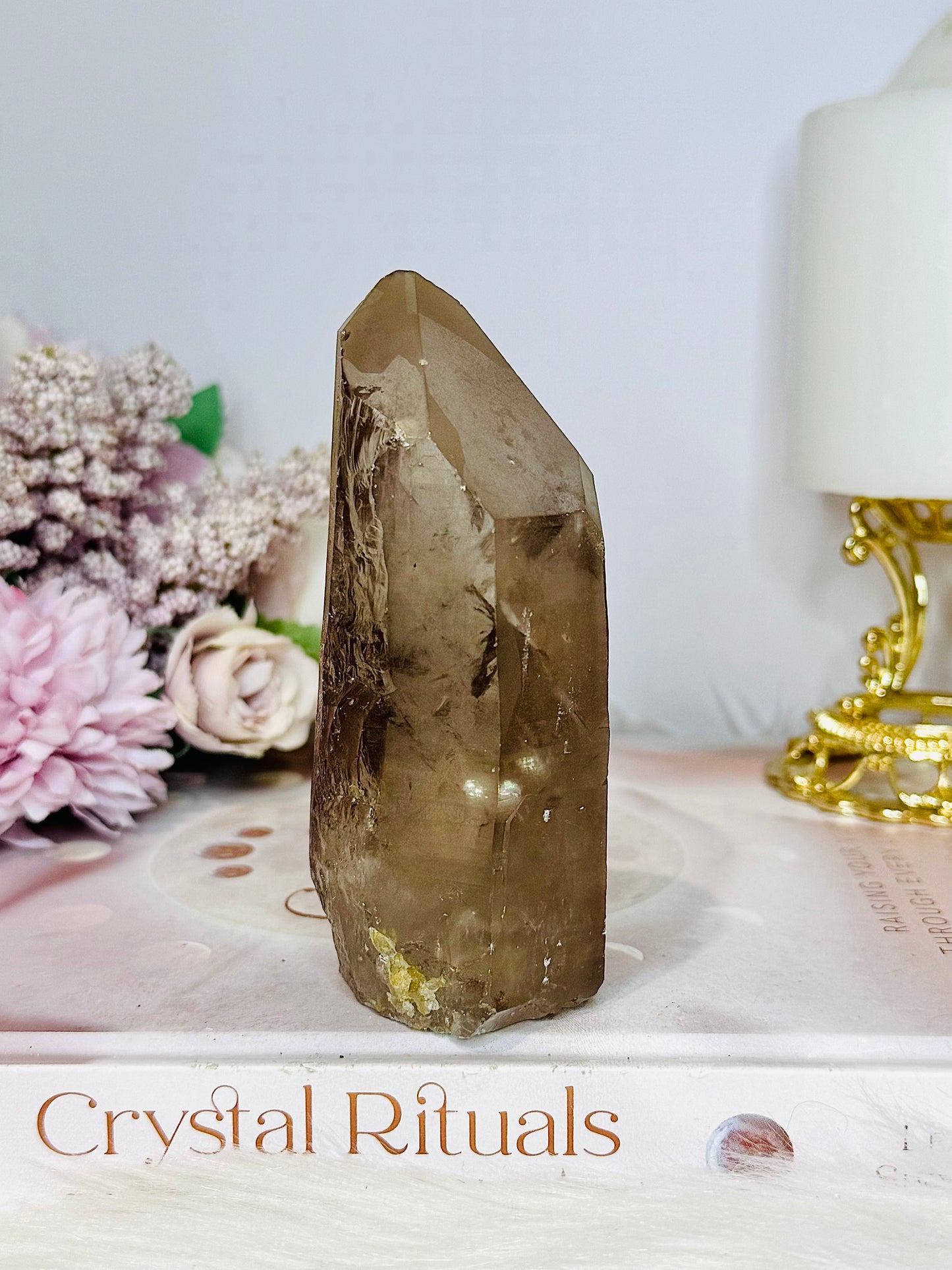 Natural Smokey Quartz Tower 11cm