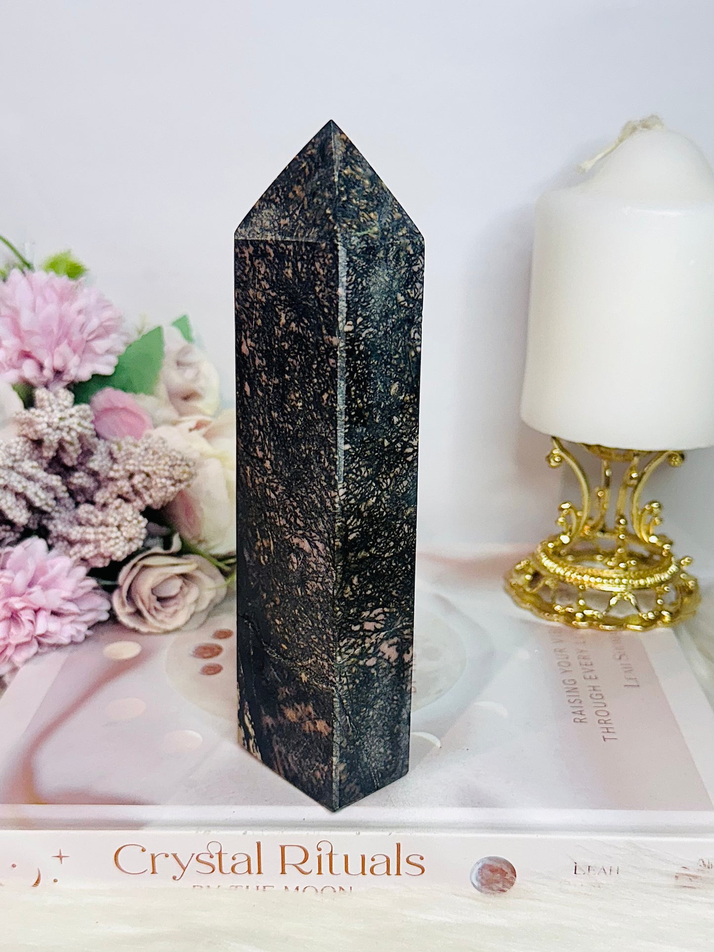 Large Rhodonite Tower | Generator 16.5cm