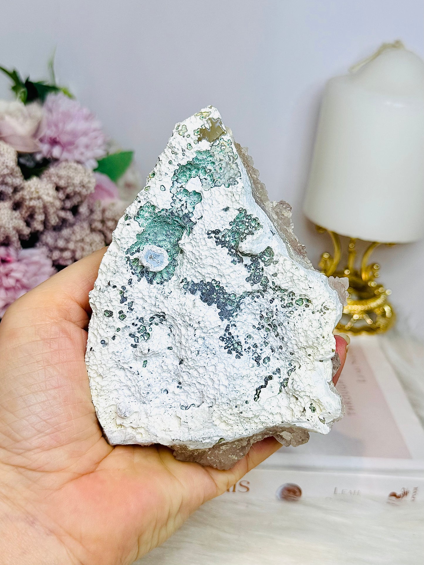 Flower Amethyst | Zeolite Natural Slab 11cm 223g