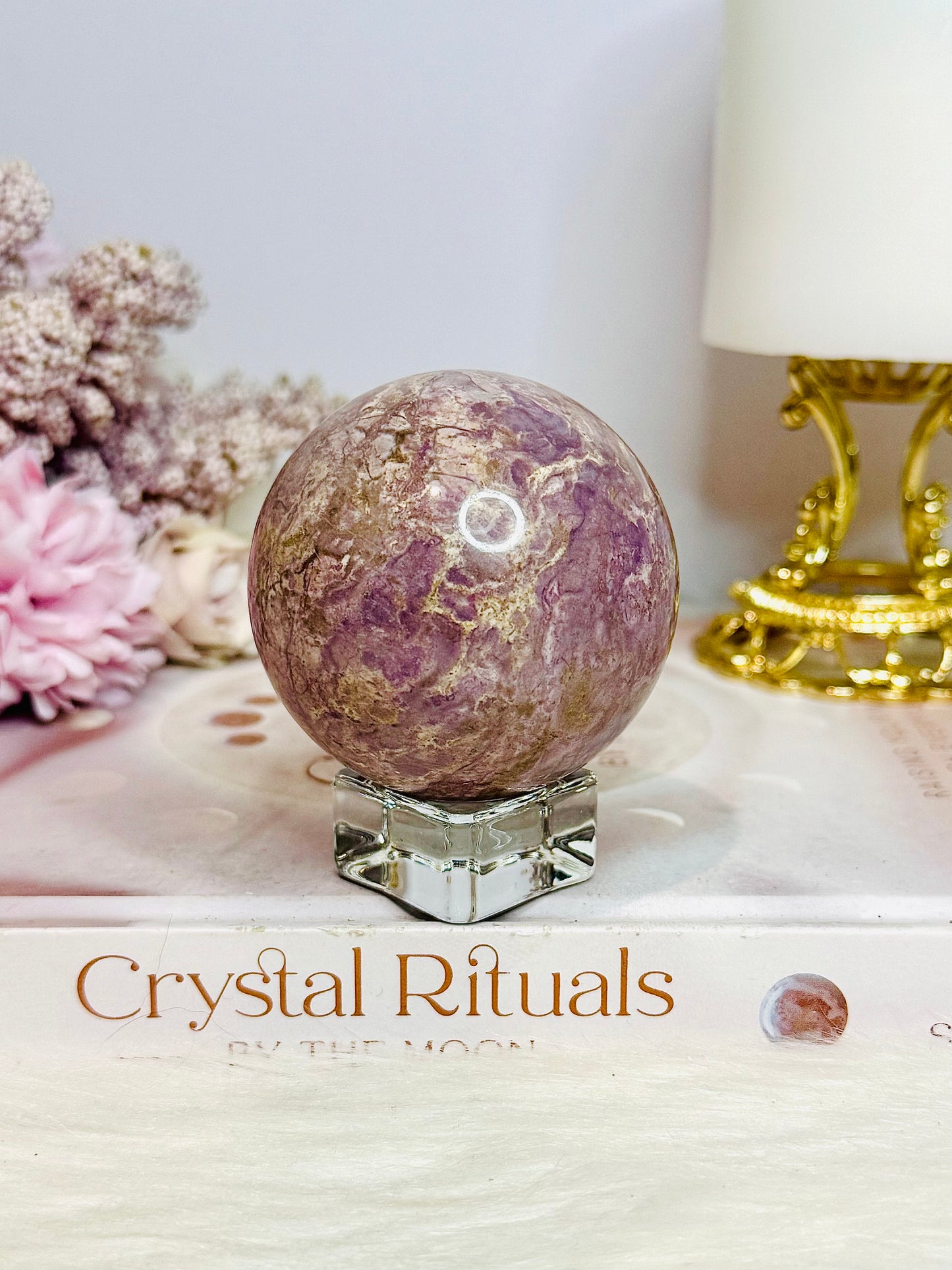 Rare Phosphosiderite Sphere On Stand 262g