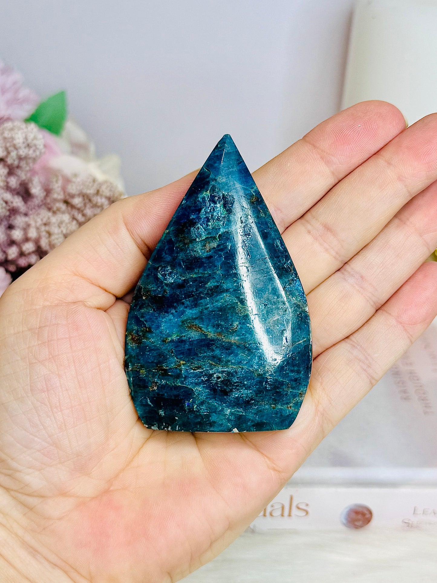 Blue Apatite Freeform | Flame 8cm